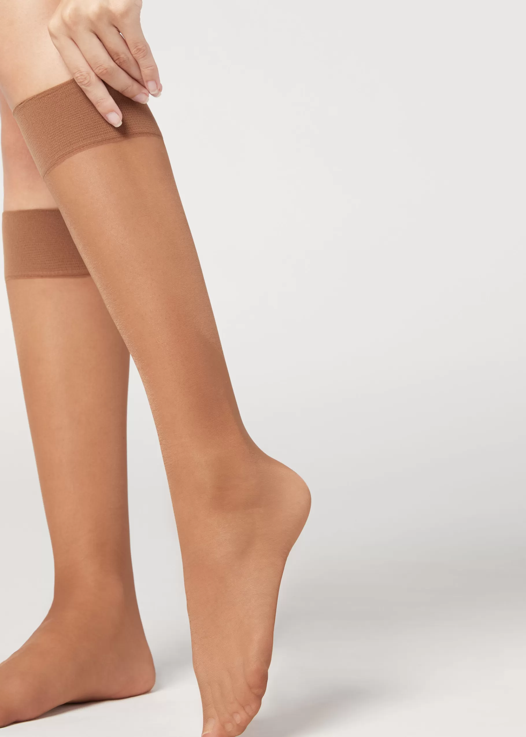 Best 20 Denier Comfort Cuff Knee-Highs Women Sheer Socks