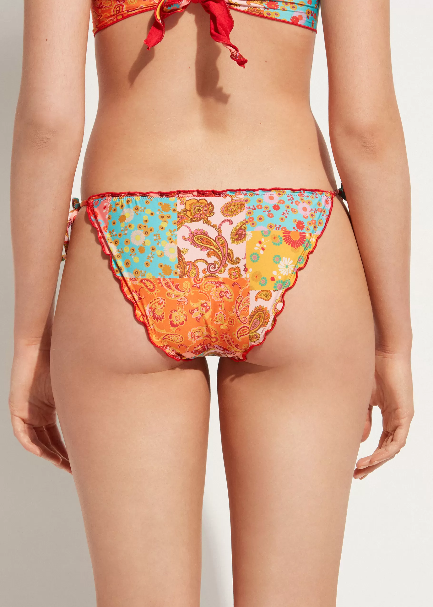 Clearance Alicante Floral Bow Bikini Bottoms Women Bikini