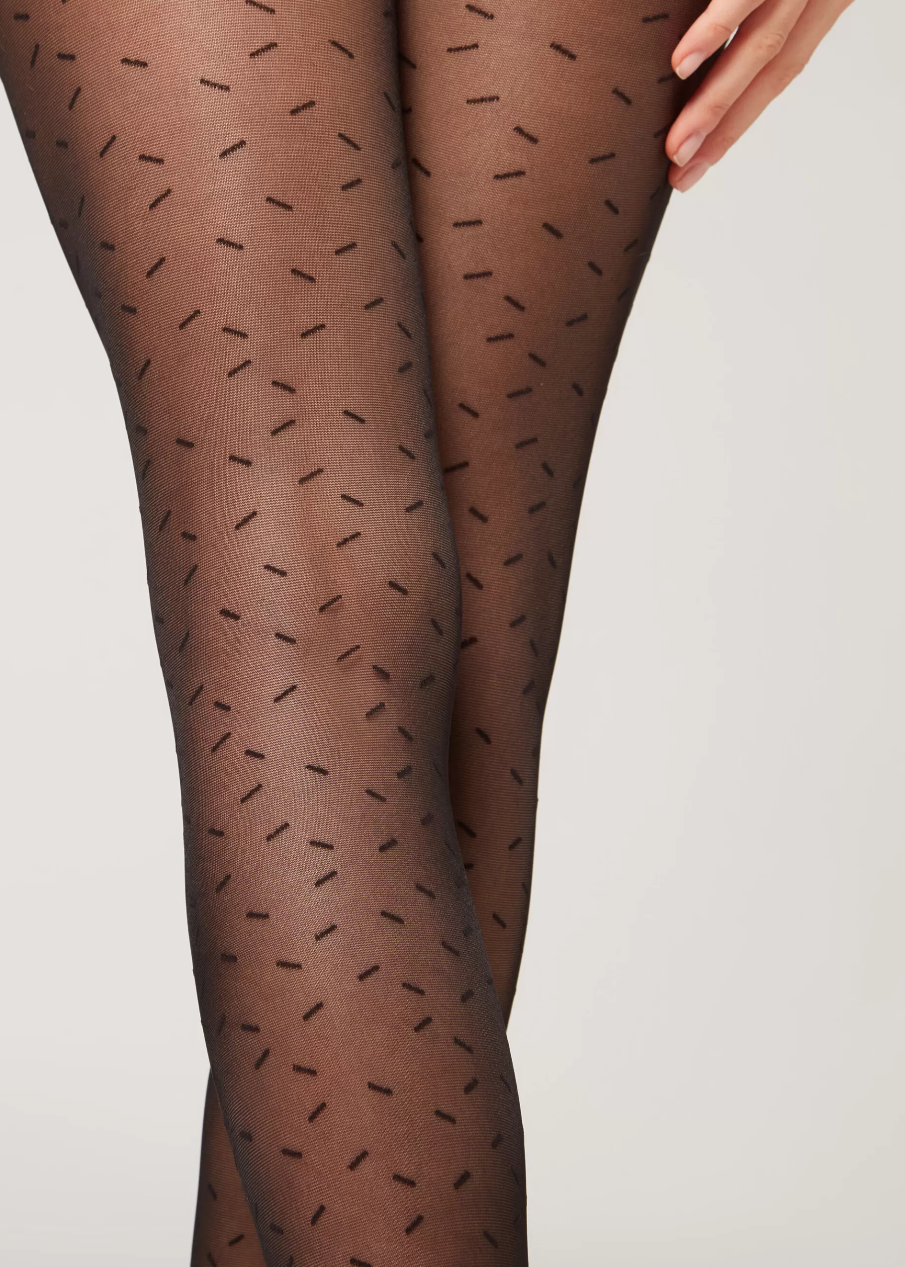 Outlet All-Over Dash 30 Denier Sheer Tights Women Patterned Tights