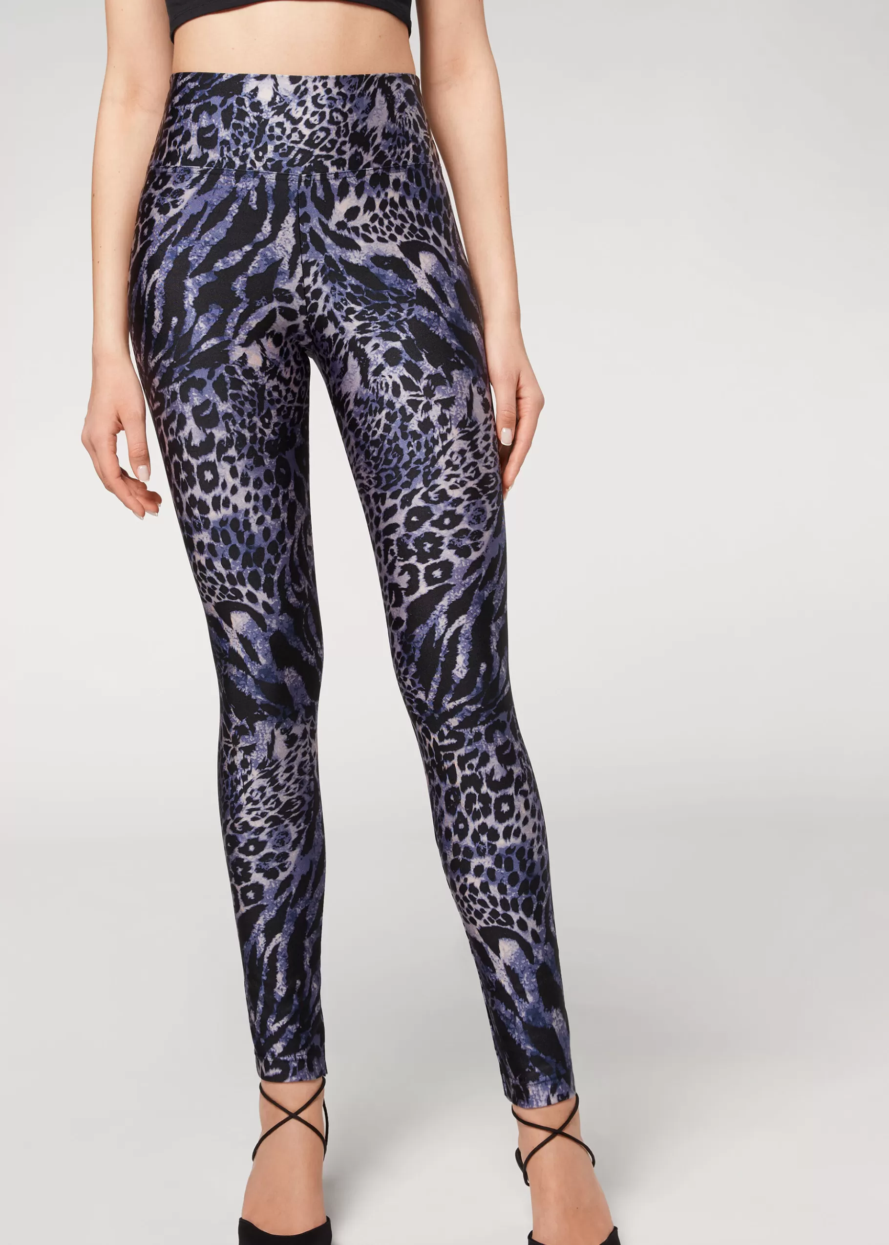 Cheap Animal Print Sport Shine Leggings Women Leggings