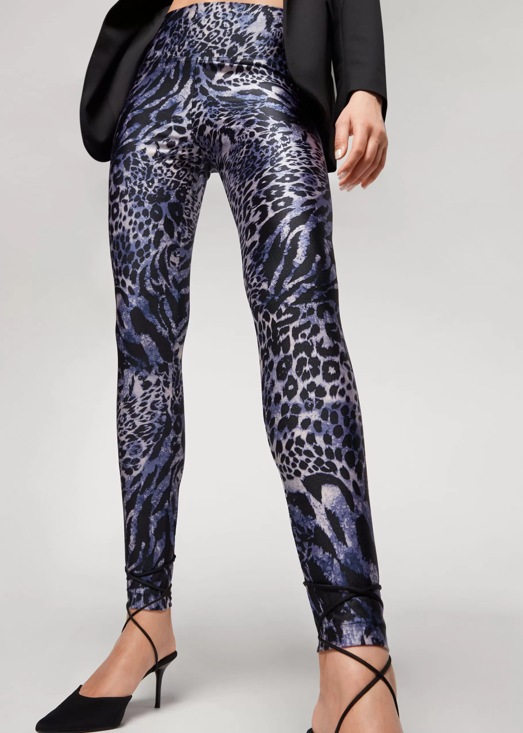 Cheap Animal Print Sport Shine Leggings Women Leggings