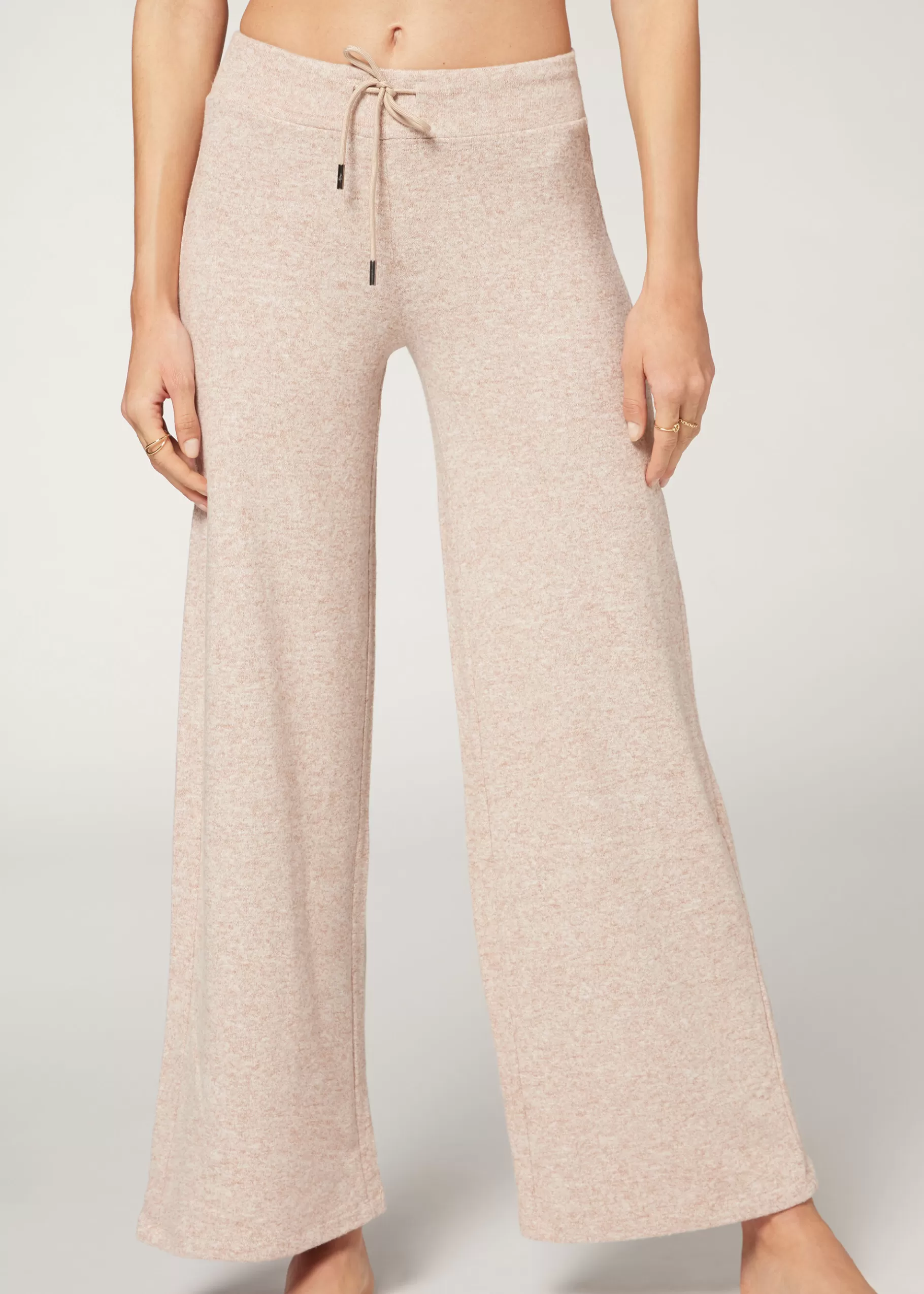 Best Cashmere Palazzo Leggings Women Trousers