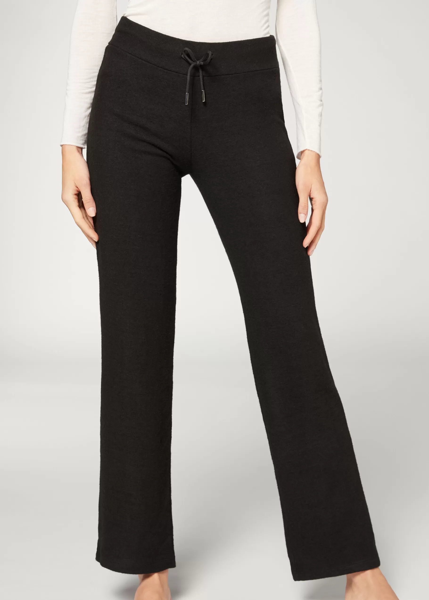 Hot Cashmere Straight Leggings Women Trousers