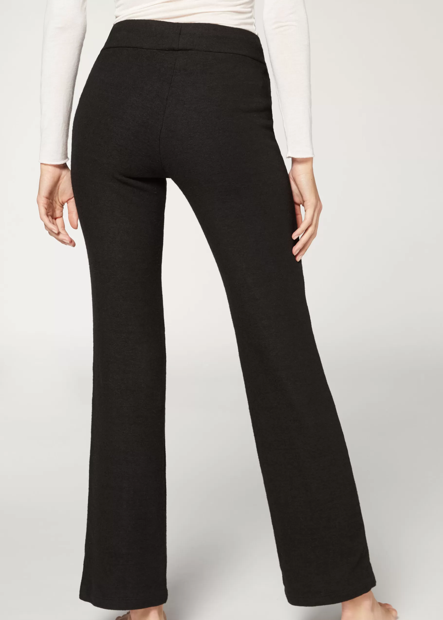 Hot Cashmere Straight Leggings Women Trousers