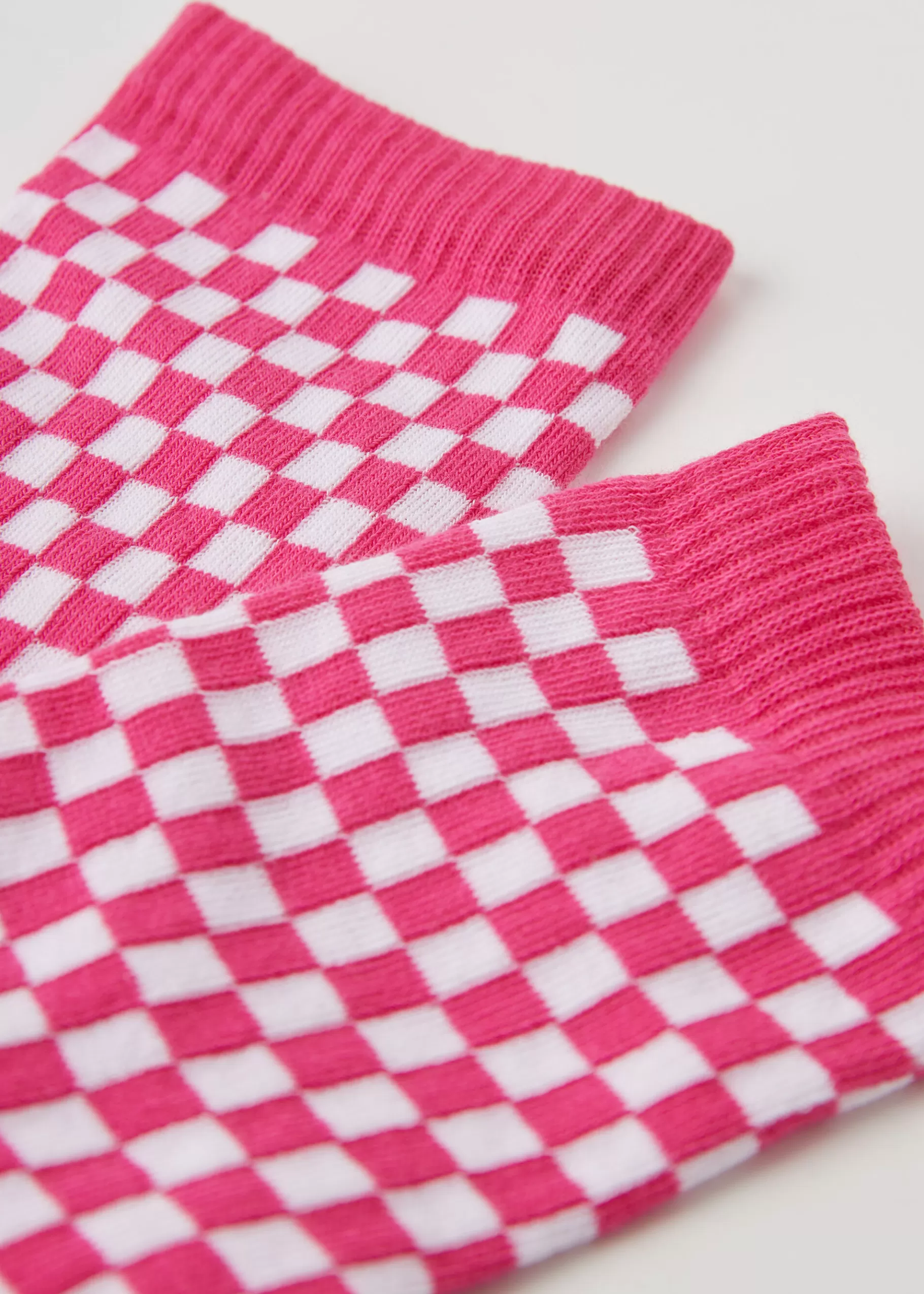 Shop Check Pattern Short Socks Women Short Socks