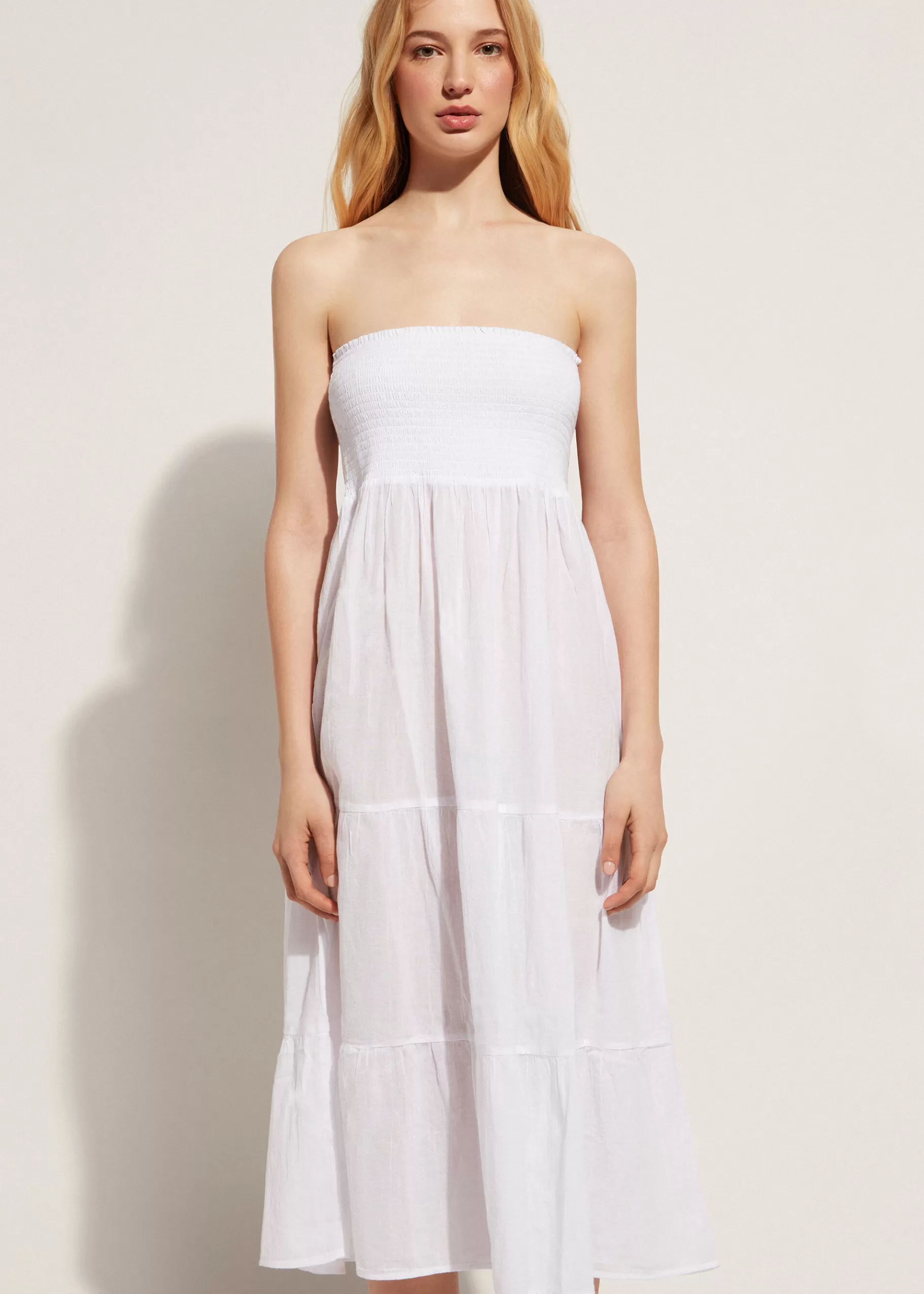 Cheap Cotton Skirt Dress Women Beachwear