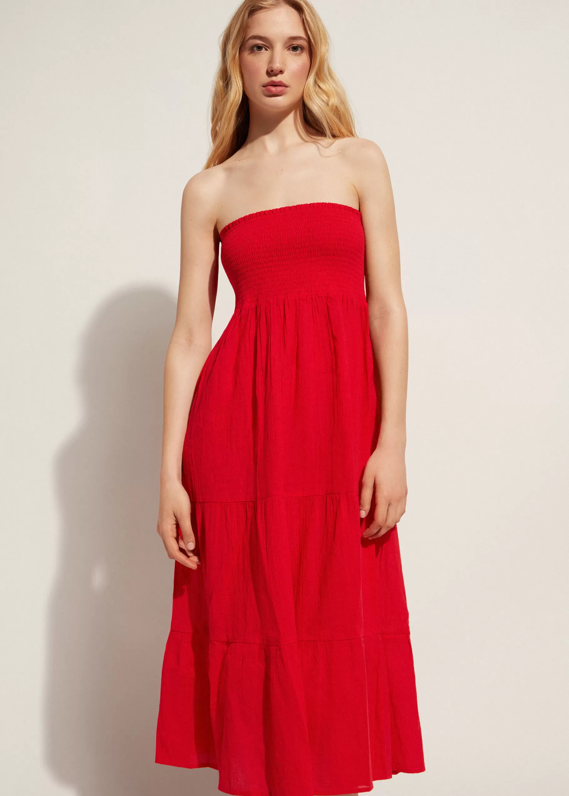 New Cotton Skirt Dress Women Beachwear