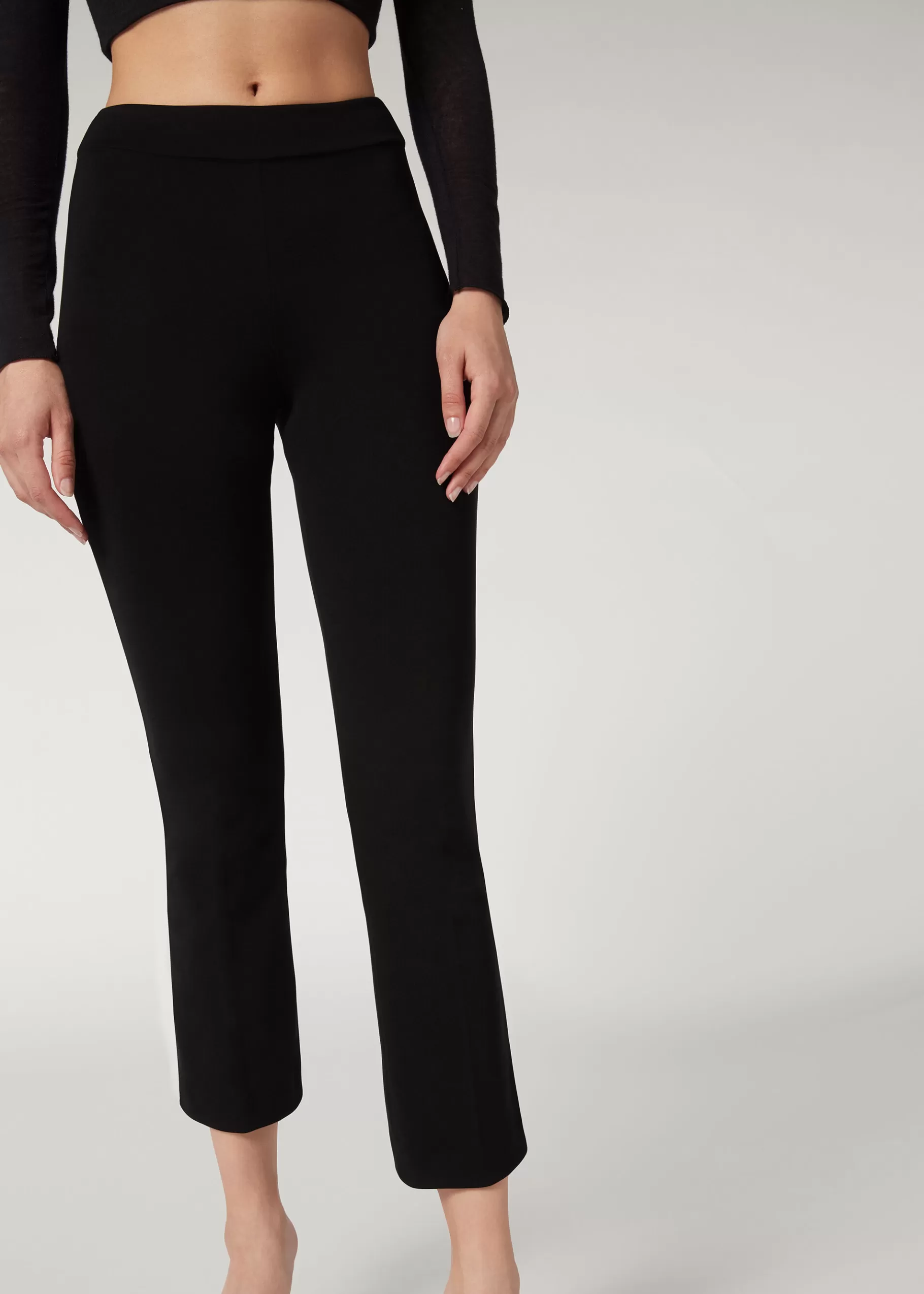 Store Cropped Flared Leggings Women Trousers