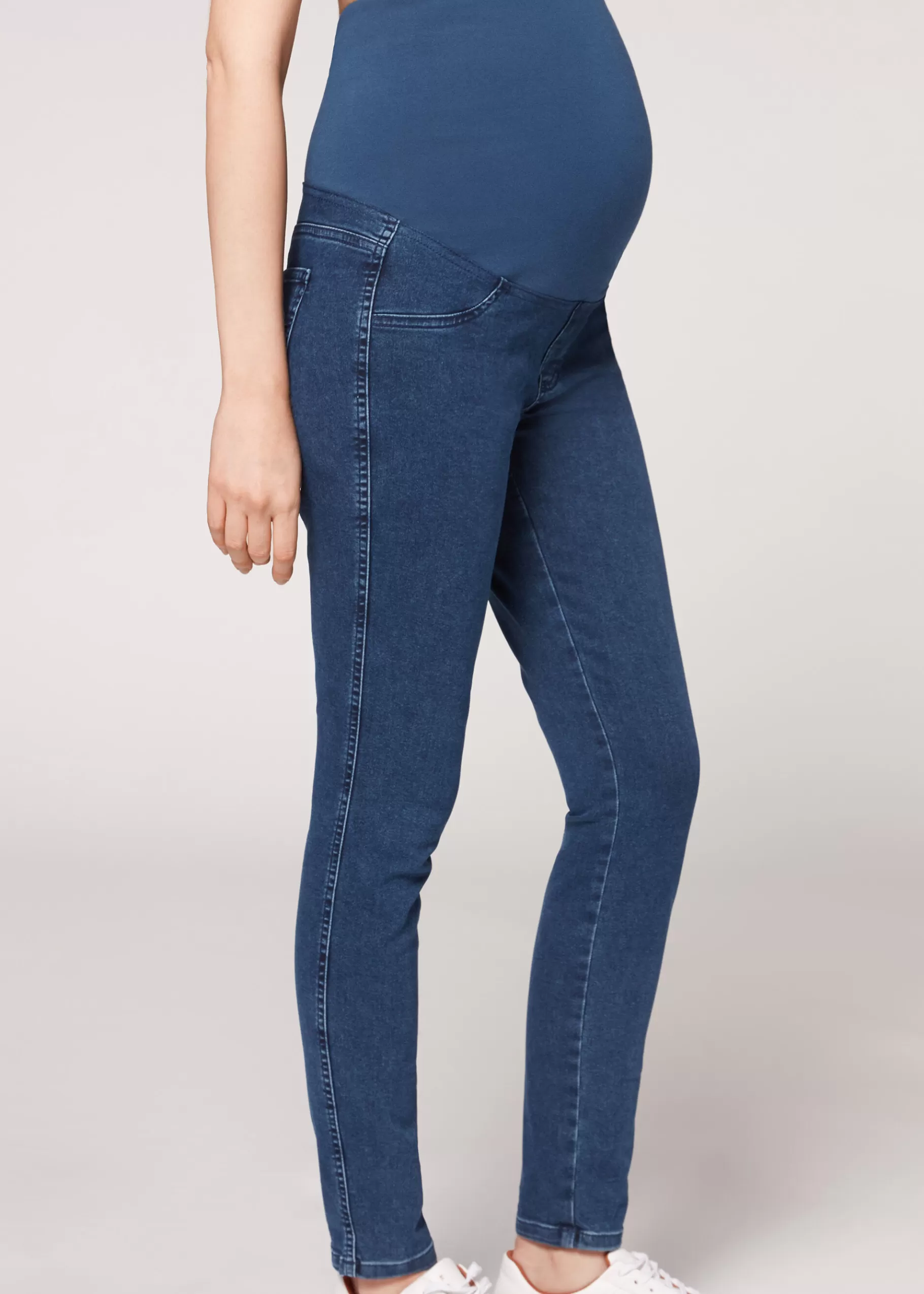 Best Sale Denim Maternity Leggings Women Premaman