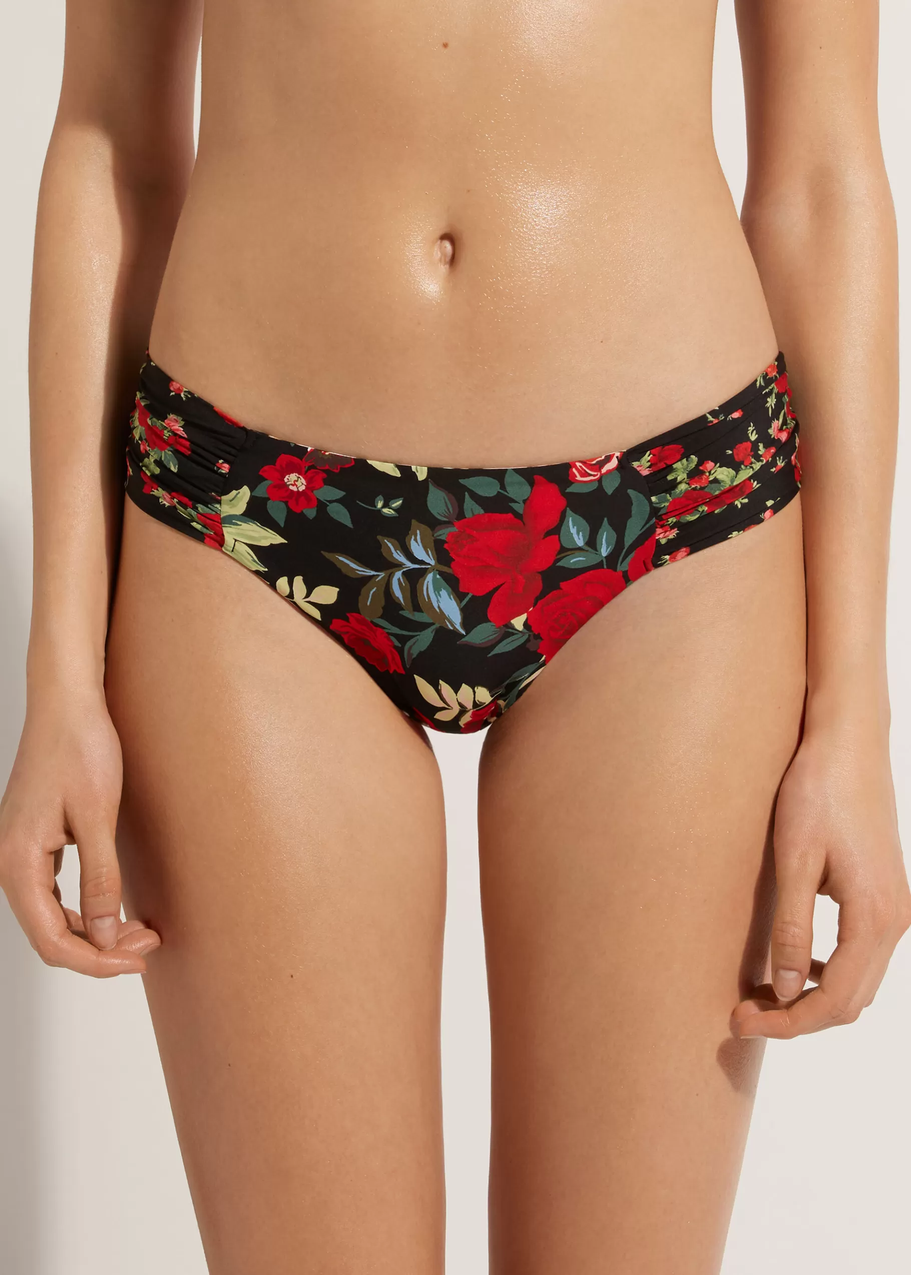 Online Double Face Ruched Bikini Bottoms Nizza Women Bikini