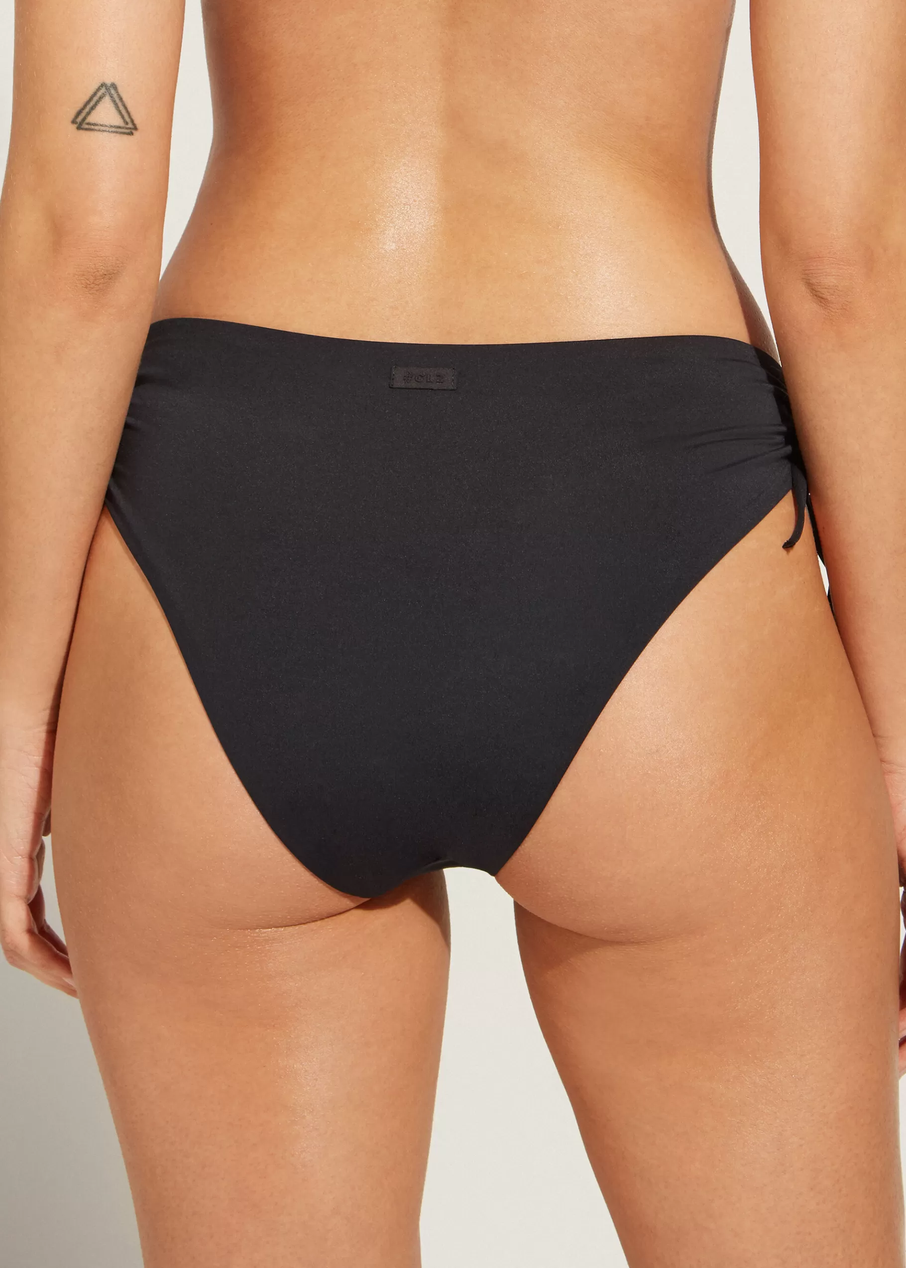 Discount Drawstring High-Waisted Bikini Bottoms Indonesia Women Bikini