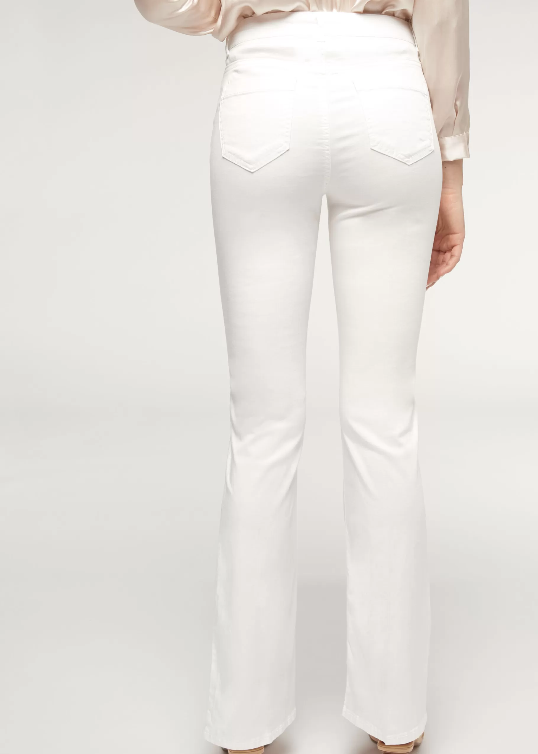 Sale Eco Light Denim Flared Jeans Women Jeans