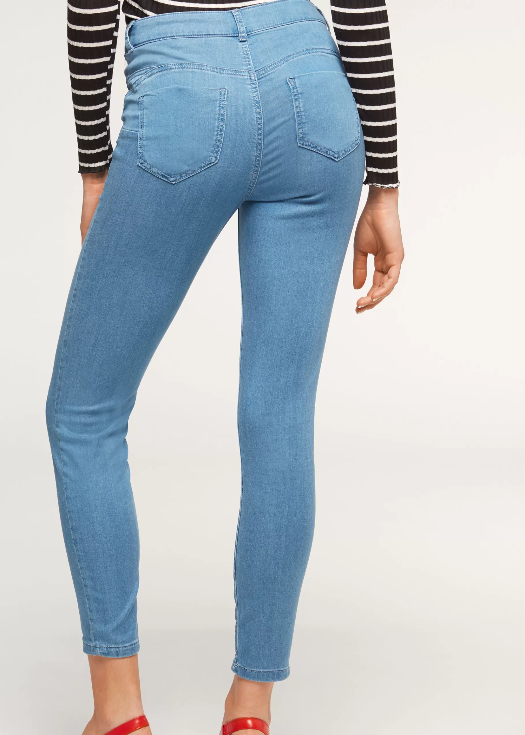 Online Eco Light Denim Push Up Jeans Women Jeans