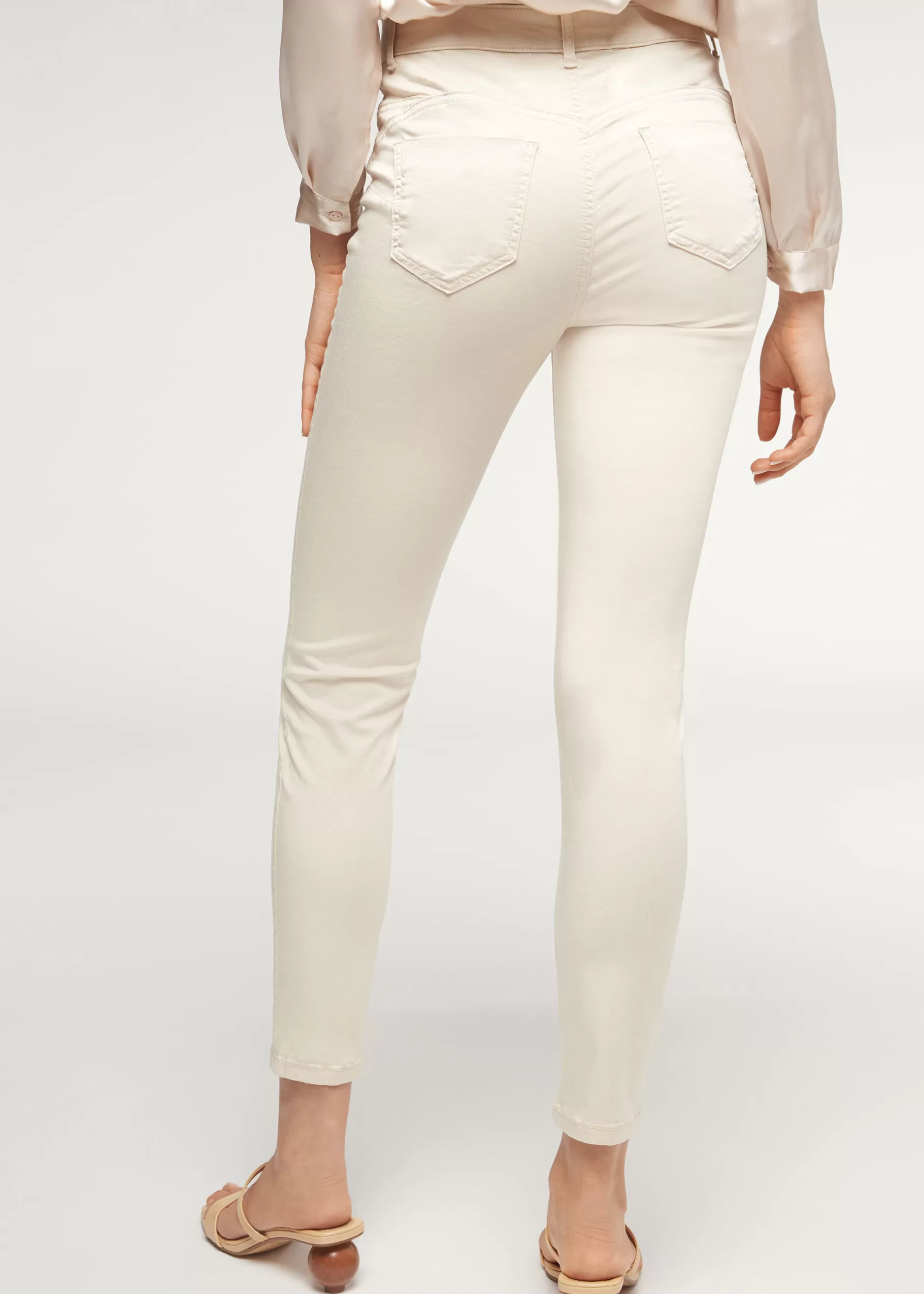 Fashion Eco Light Denim Push Up Jeans Women Jeans