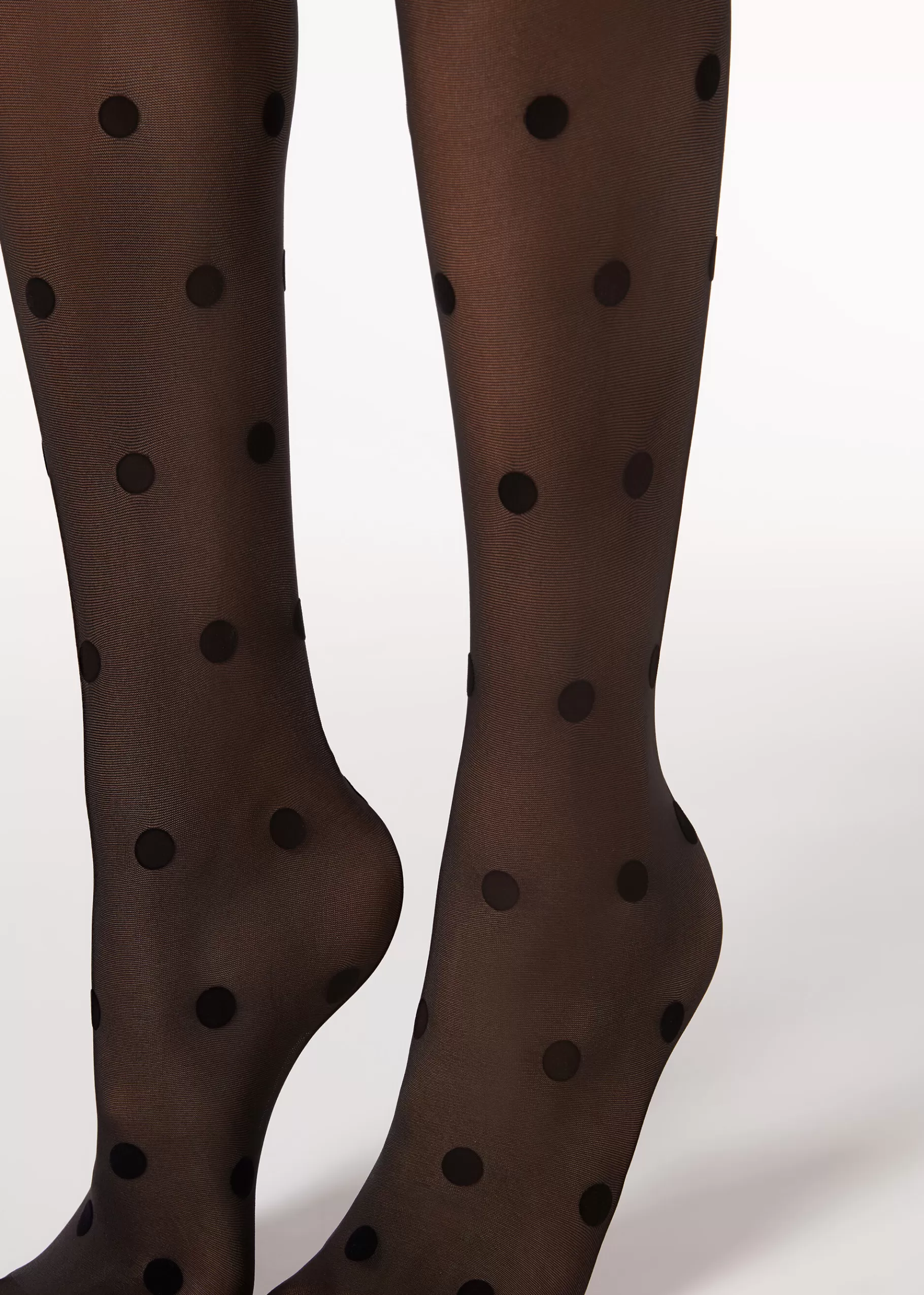 Cheap Flock Polka Dot 30 Denier Sheer Tights Women Sheer Tights