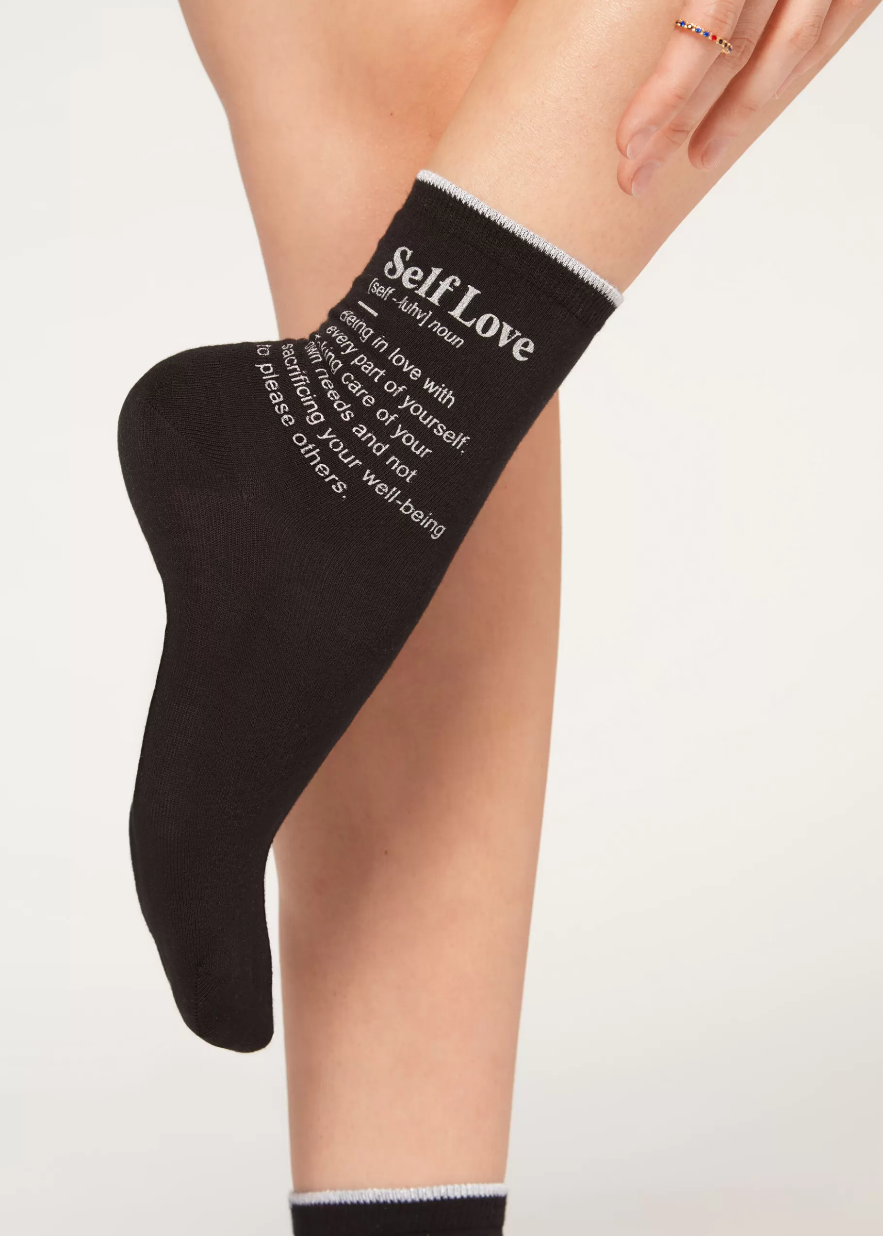 New Girl Power Print Short Socks Women Short Socks