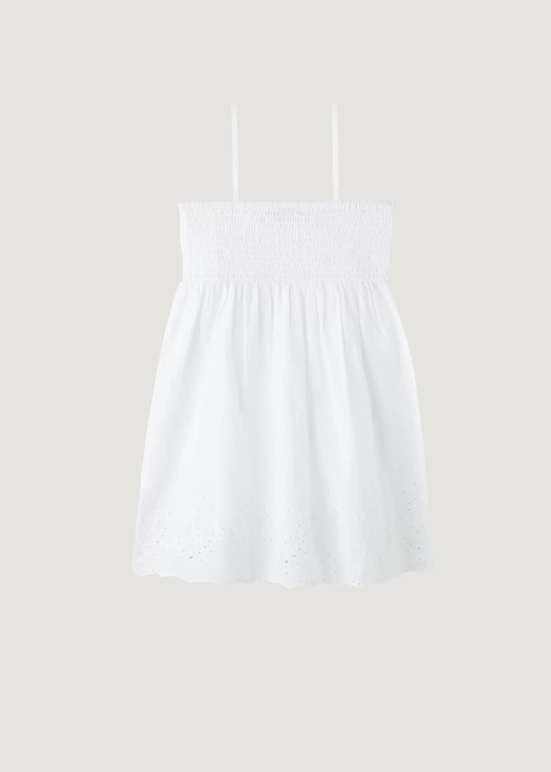 Discount Girls' Broderie Anglaise Dress Kids Beach Cover Ups