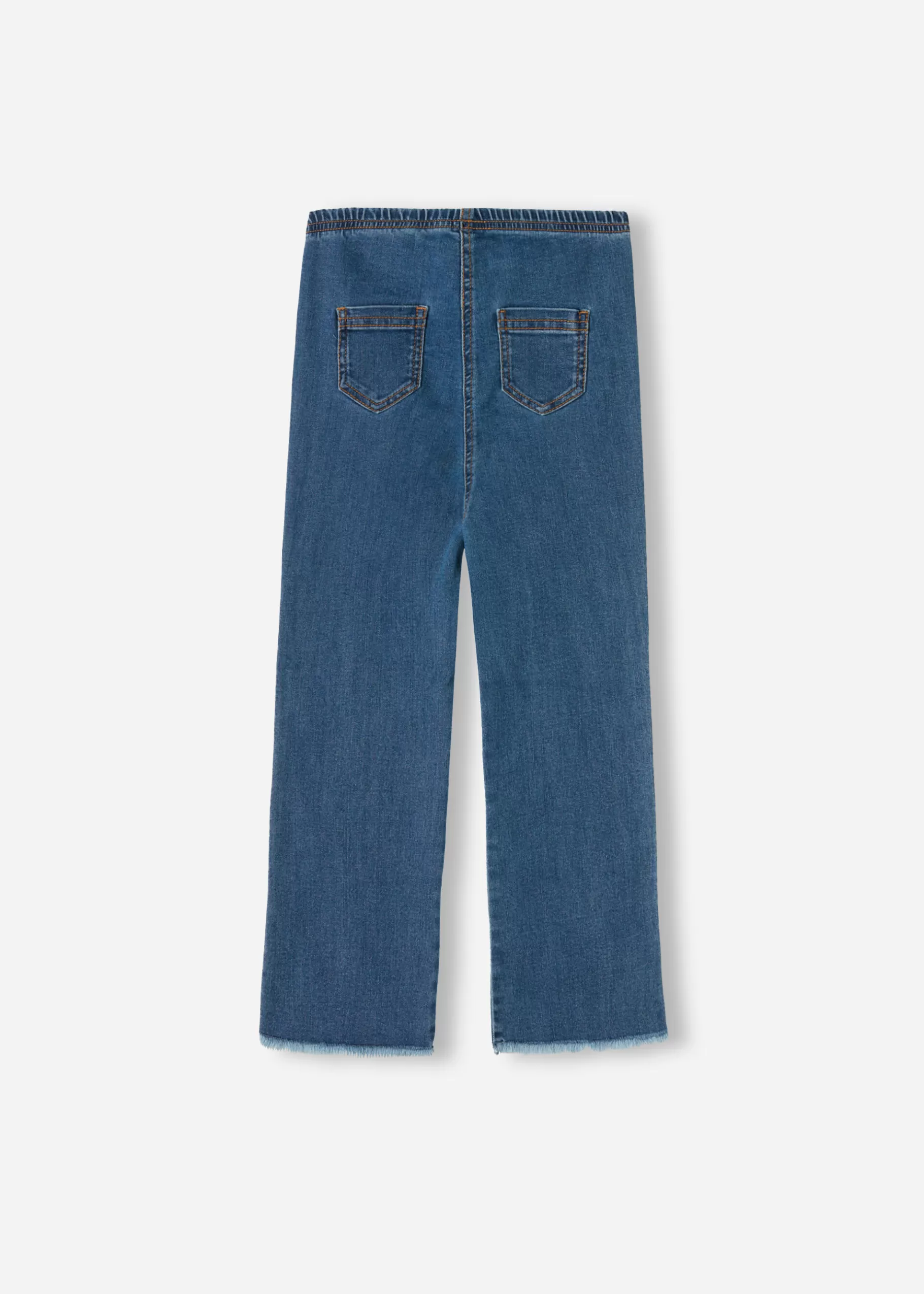 Cheap Girls' Cropped Flared Denim Leggings Kids Leggings