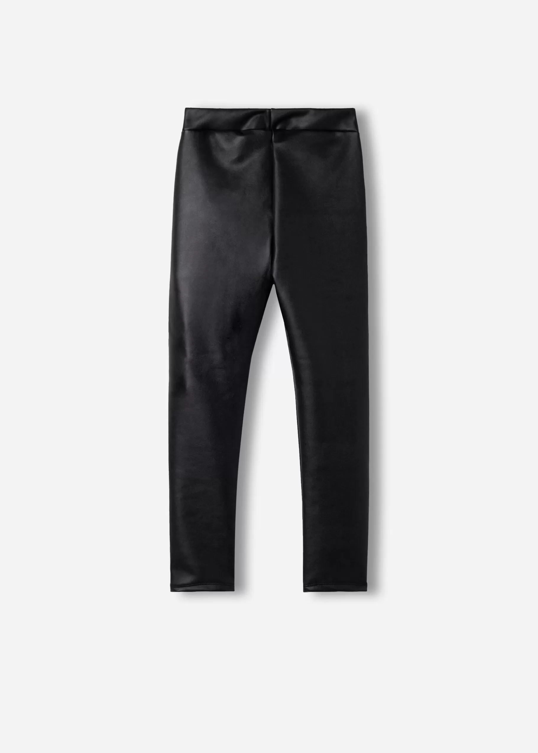 Cheap Girls' Leather Effect Thermal Leggings Kids Leggings