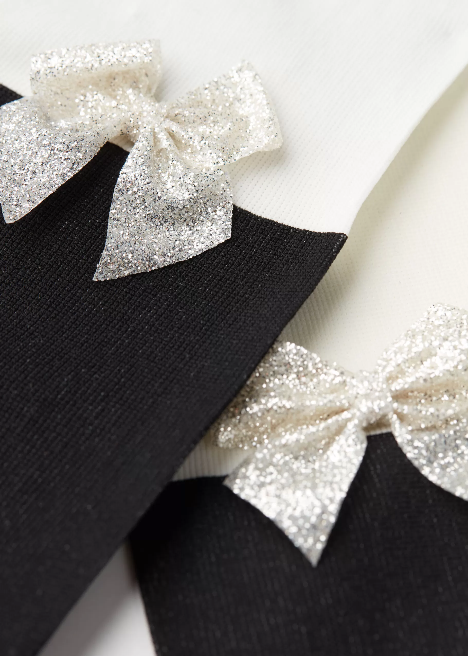 Sale Girls' Over-Knee Effect Tights With Bow Application Kids Tights