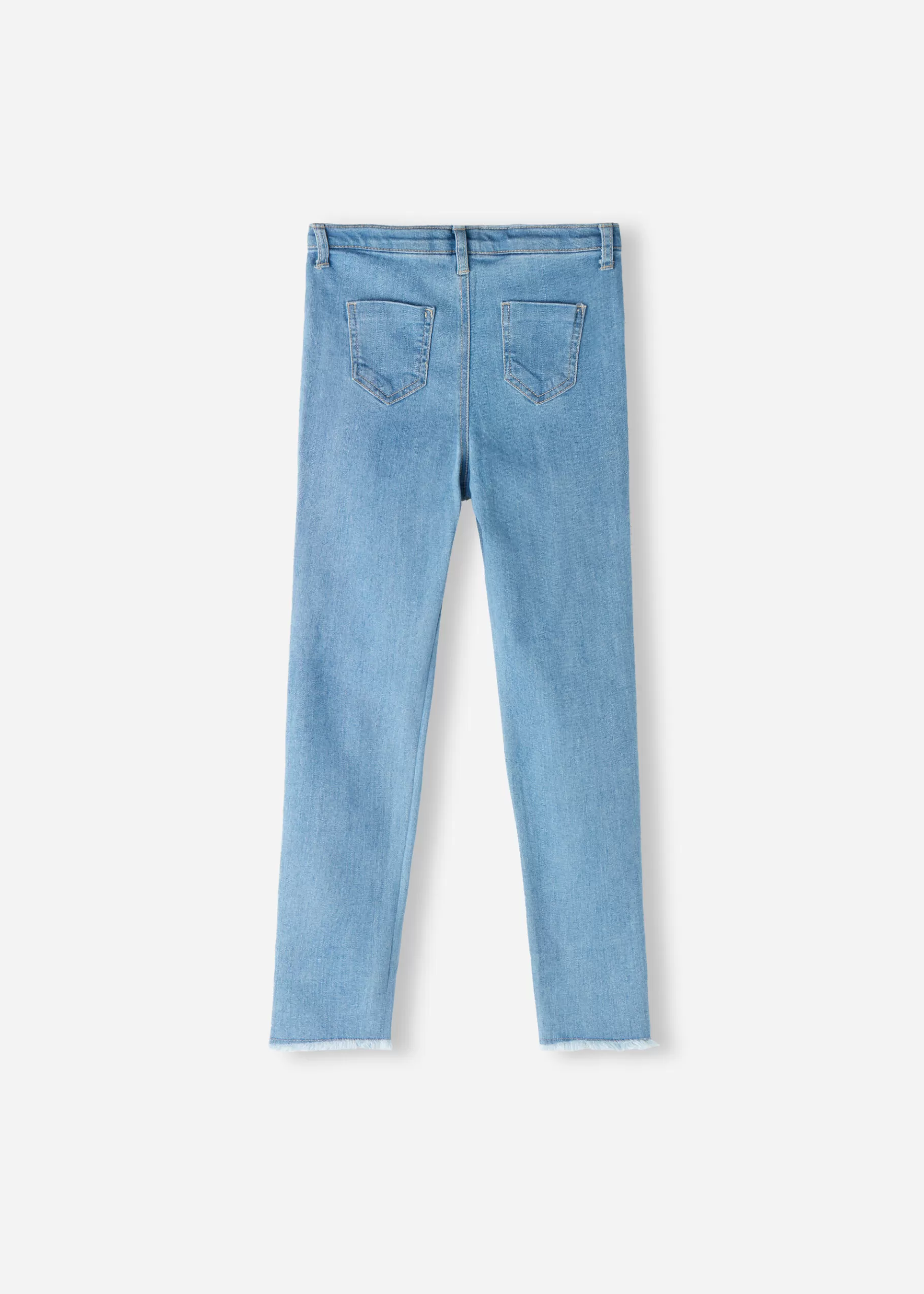 Discount Girls' Ripped Skinny Stretch Jeans Kids Leggings