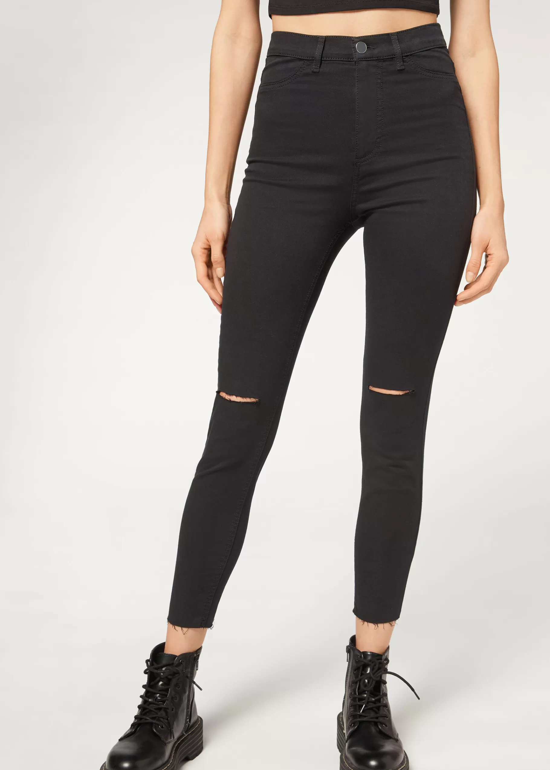 Clearance High Waist Skinny Jeans Women Jeans