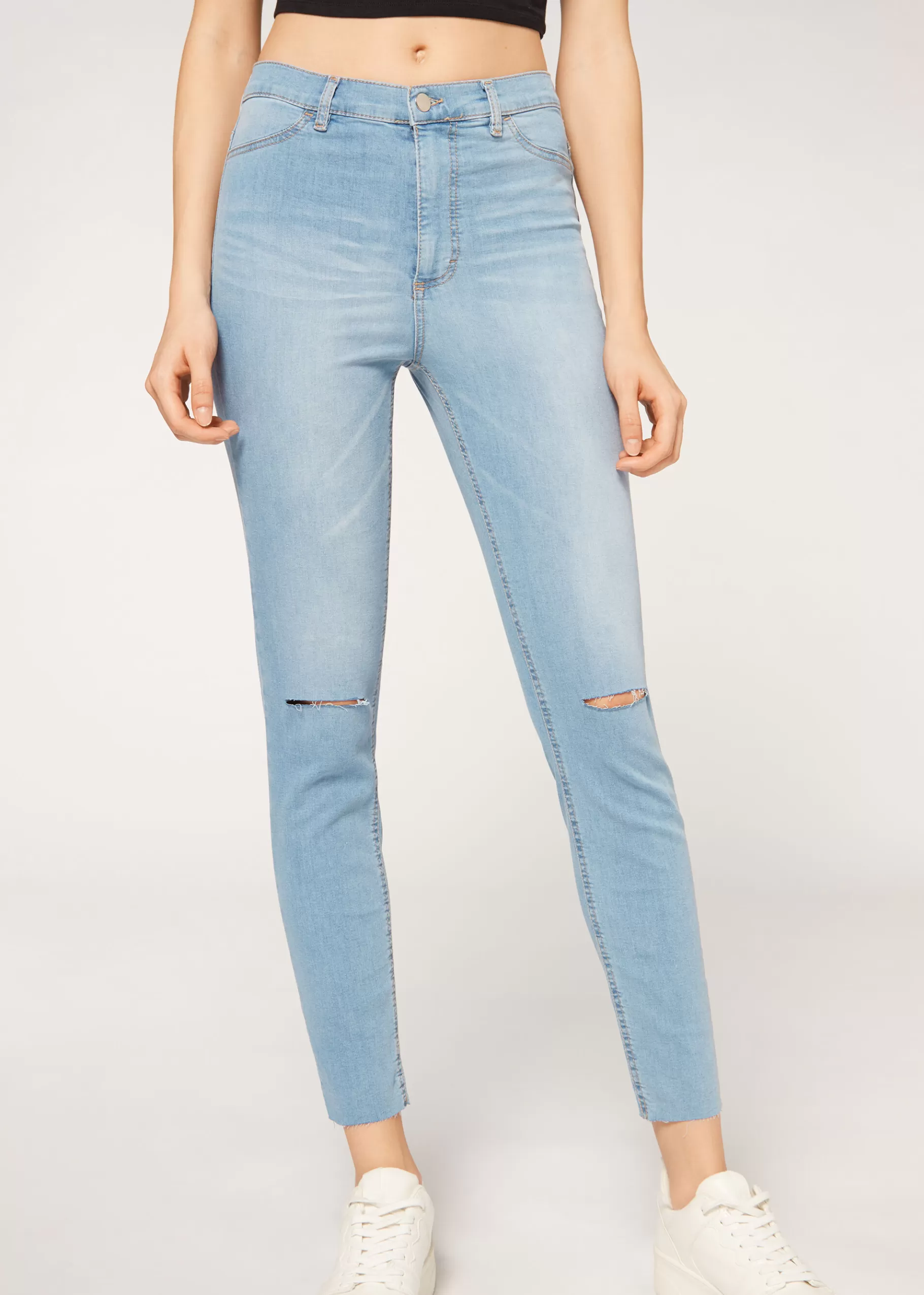 Fashion High Waist Skinny Jeans Women Jeans