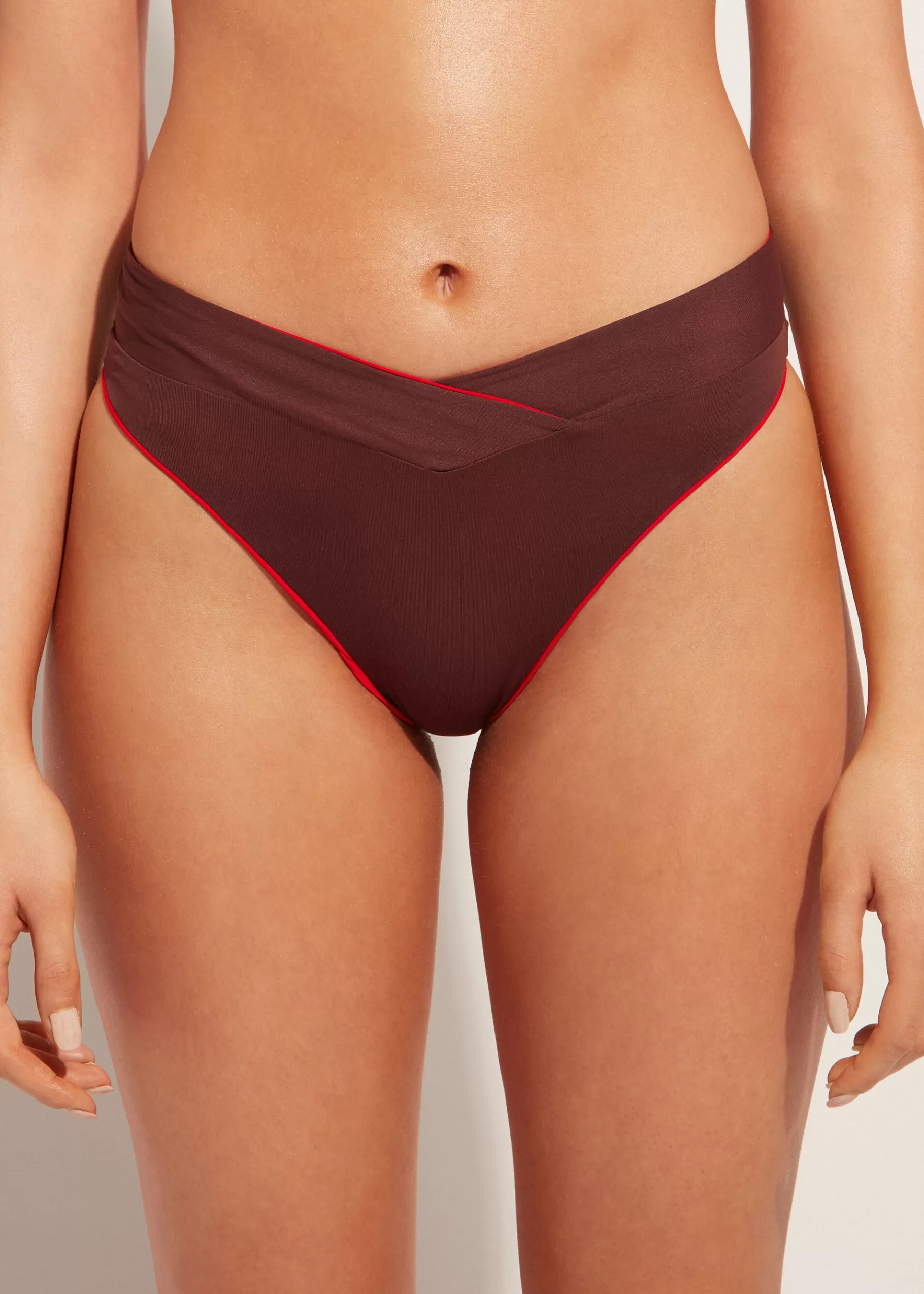 Best High-Waisted V-Cut Bikini Bottoms Indonesia Women Bikini