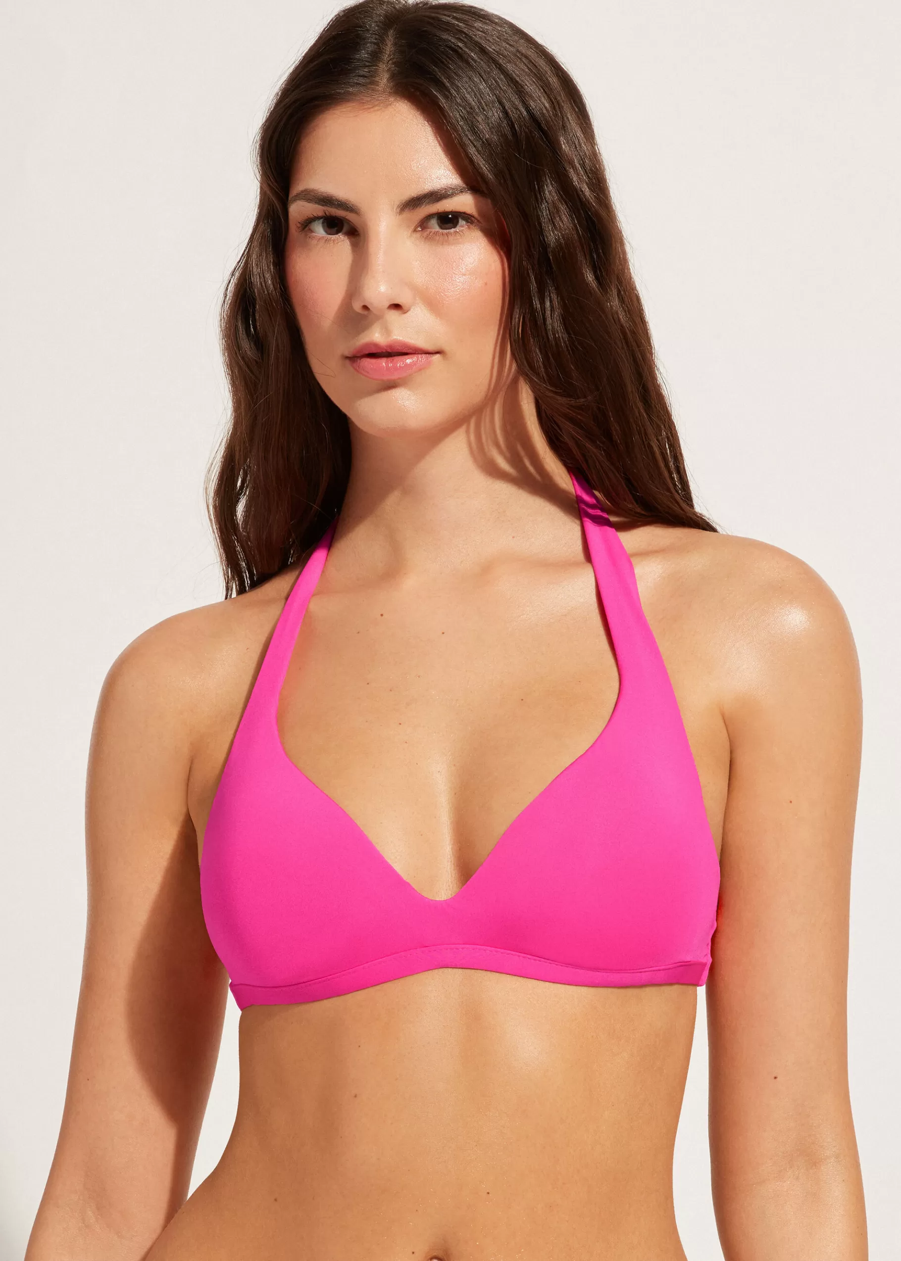 Clearance Indonesia Soft Padded Triangle Bikini Top Women Bikini