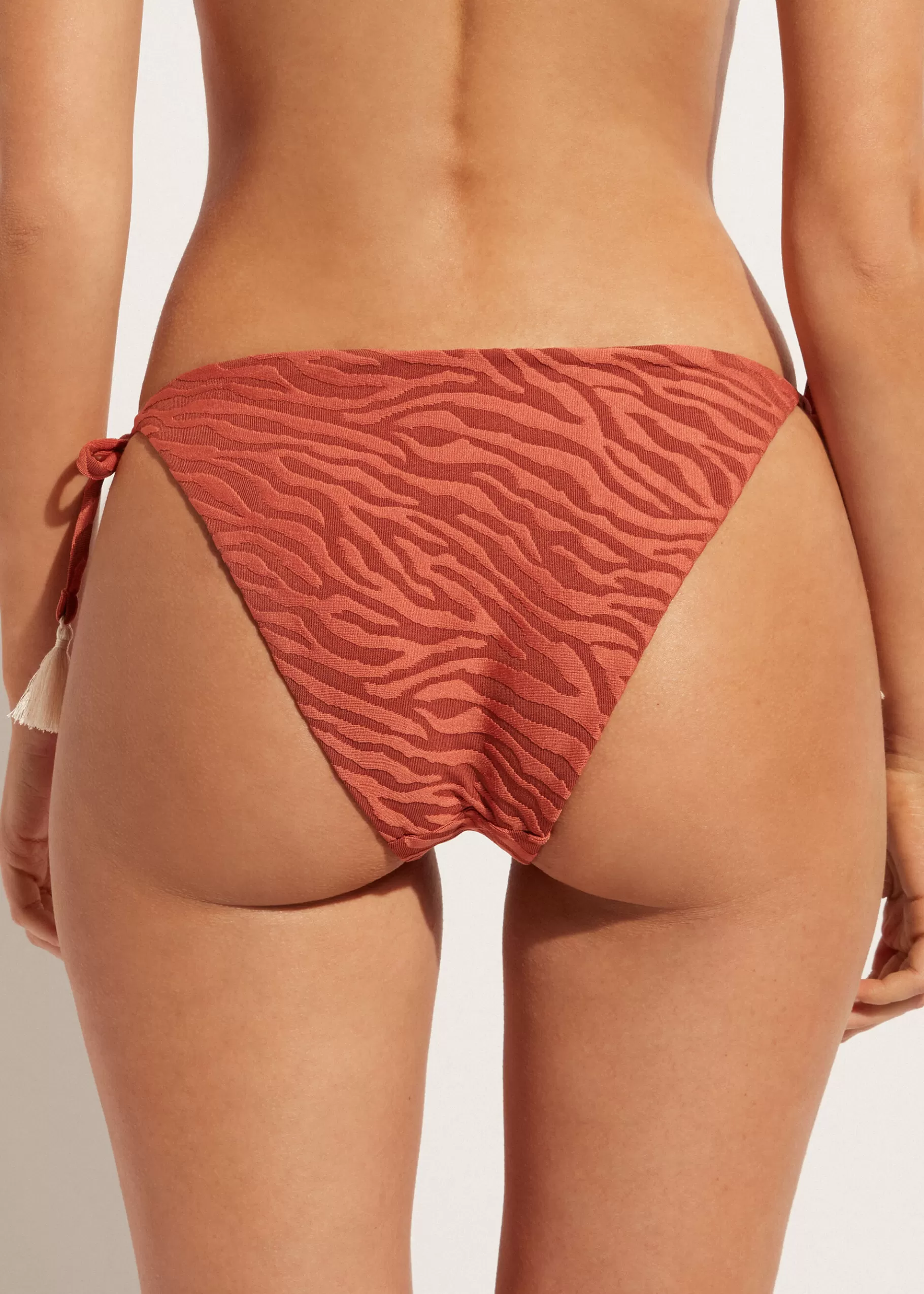 Flash Sale Istanbul Zebra Print Bow Bikini Bottoms Women Bikini