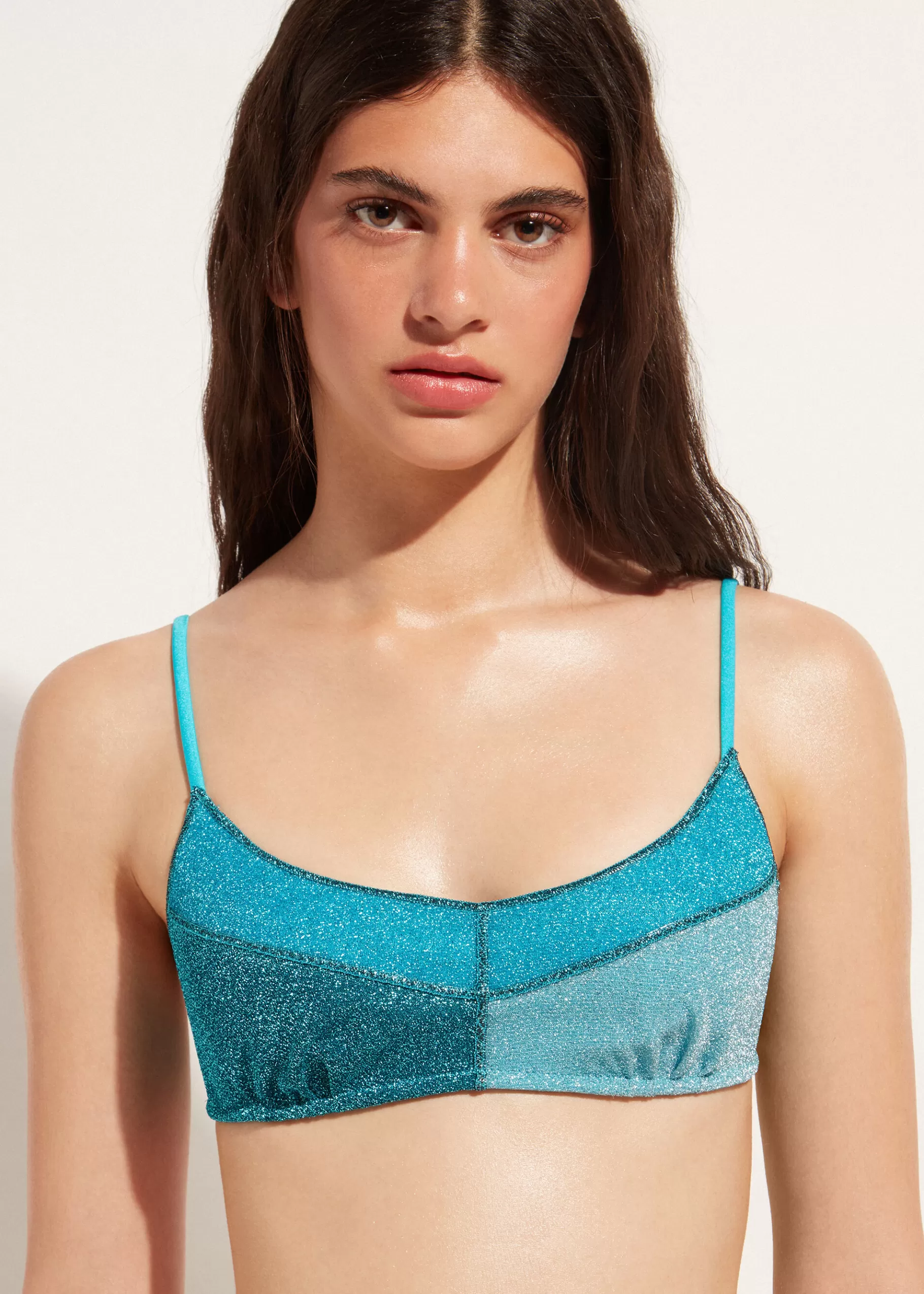 Hot Lame Brassiere Bikini Top Lisbona Women Bikini