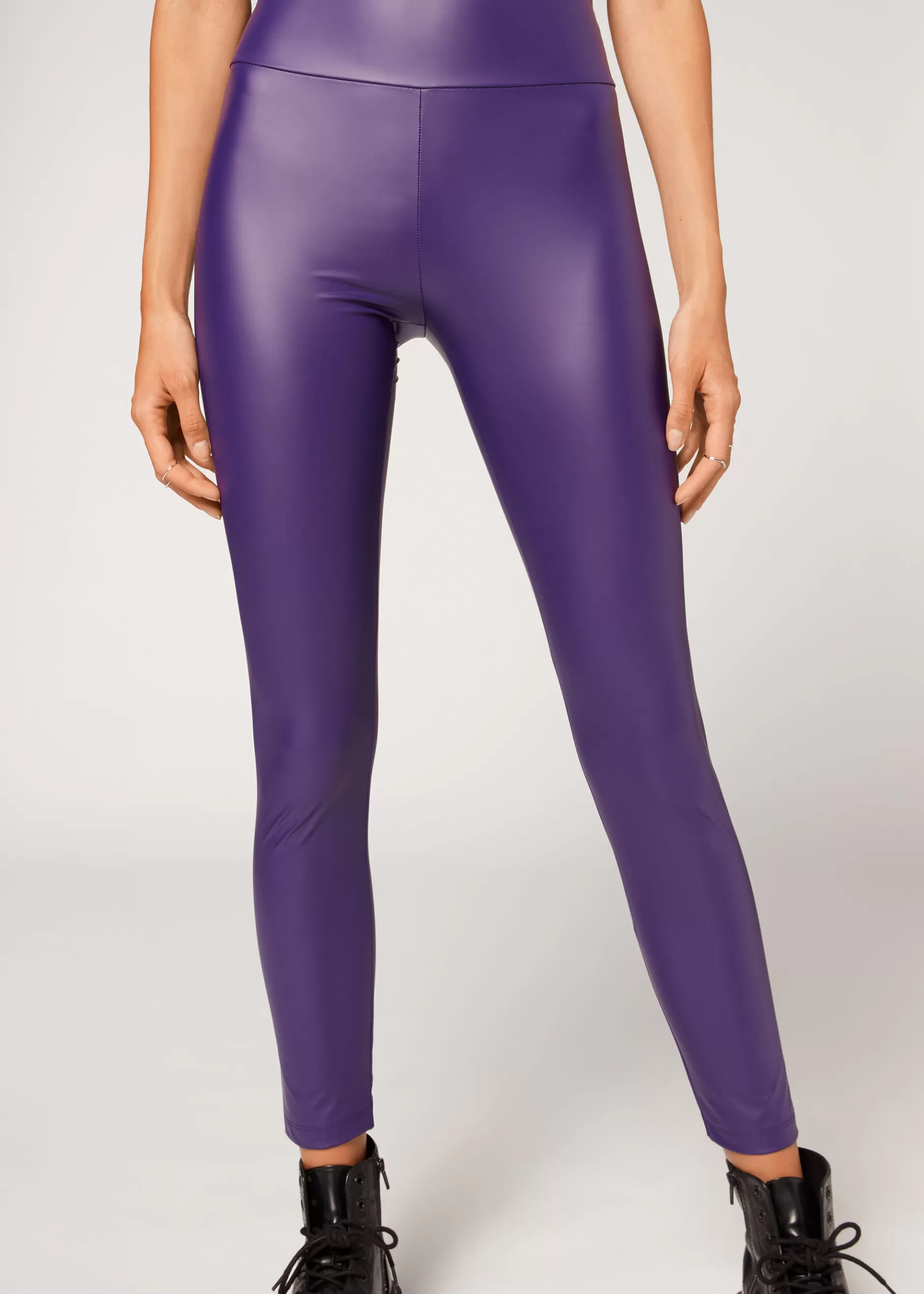 Clearance Leather Effect Leggings Women Leggings