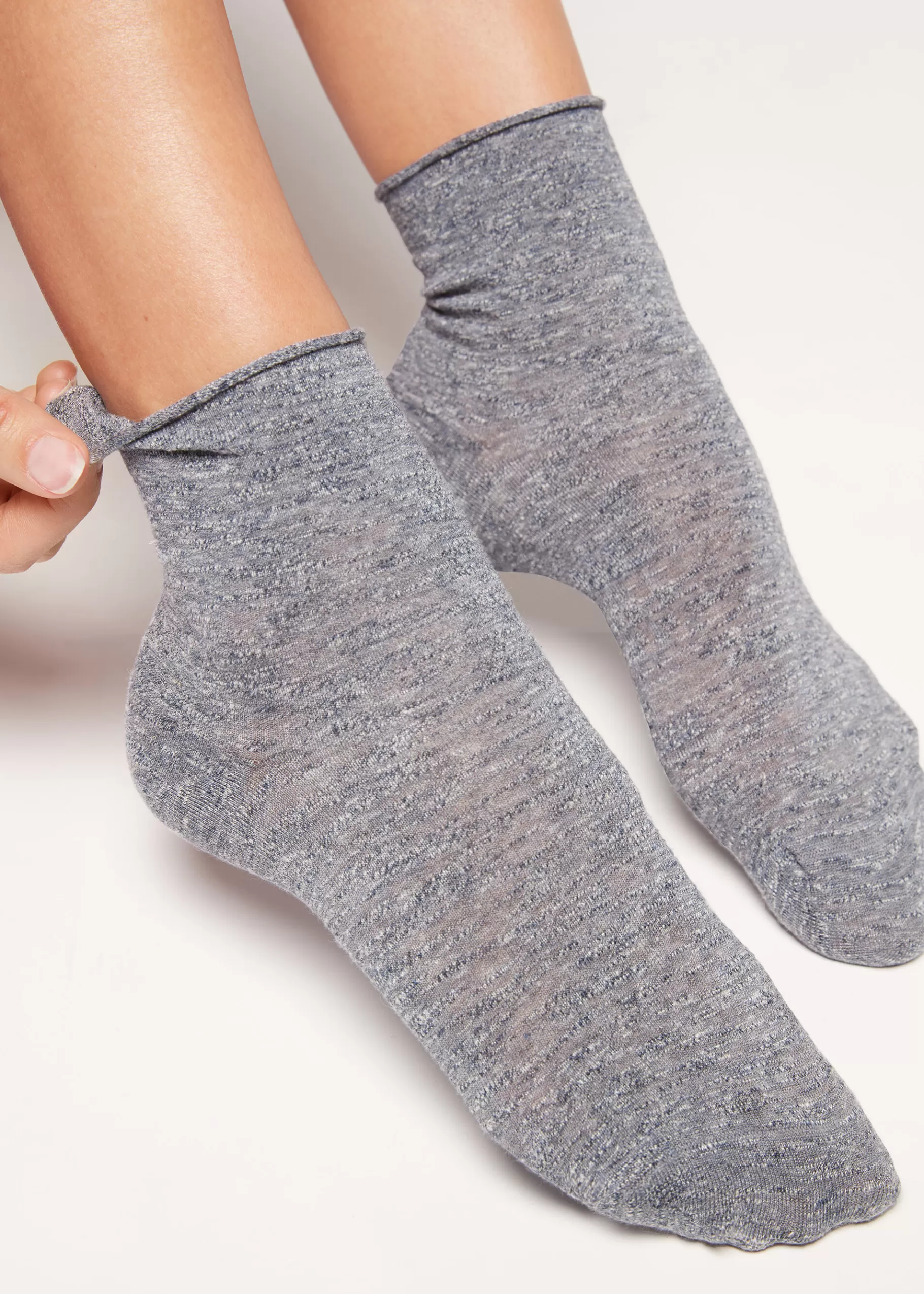 Flash Sale Linen And Viscose Short Socks Women Short Socks