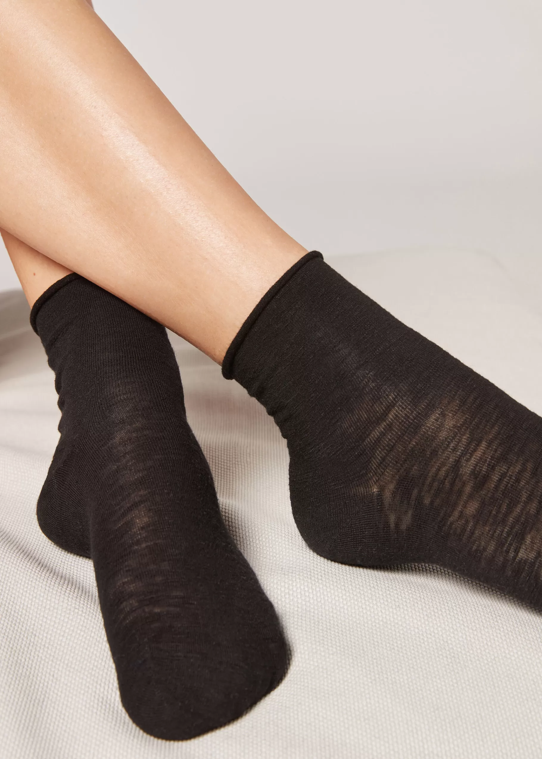 Best Sale Linen And Viscose Short Socks Women Short Socks