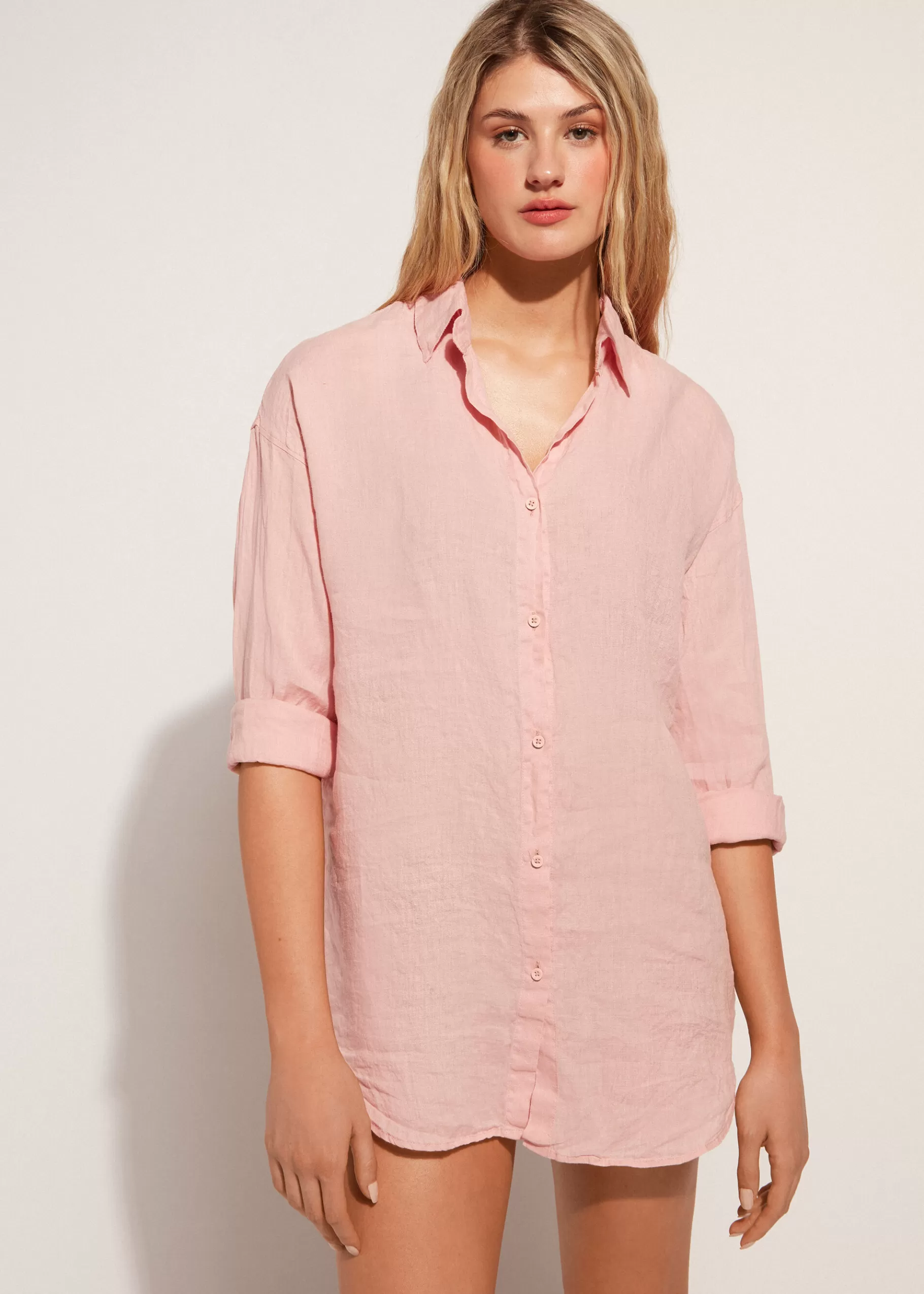 Store Linen Shirt Women Beachwear