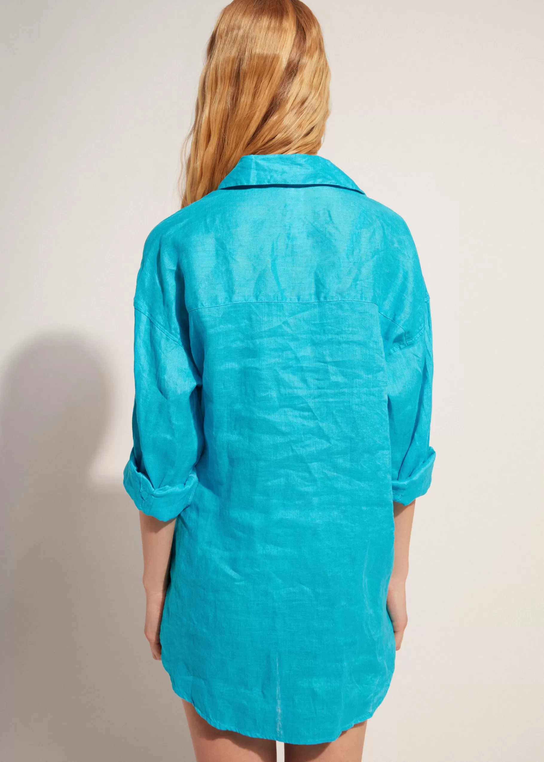 Sale Linen Shirt Women Beachwear