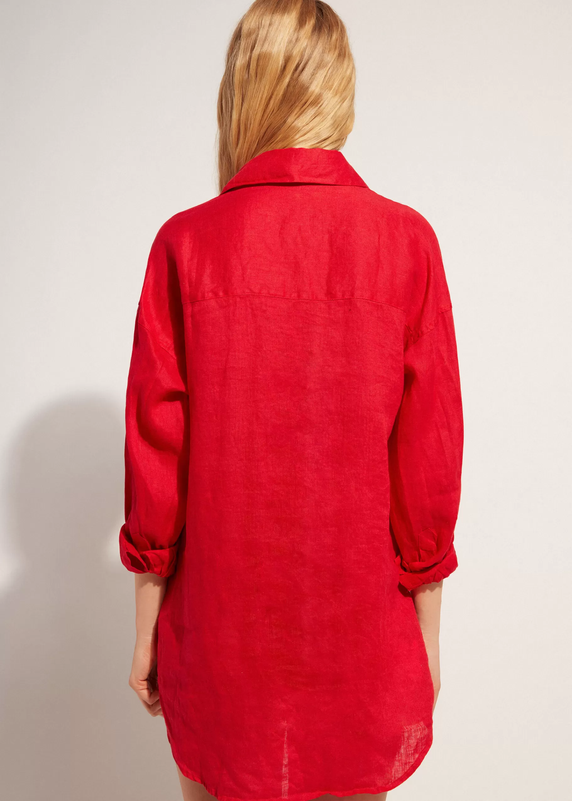 Discount Linen Shirt Women Beachwear