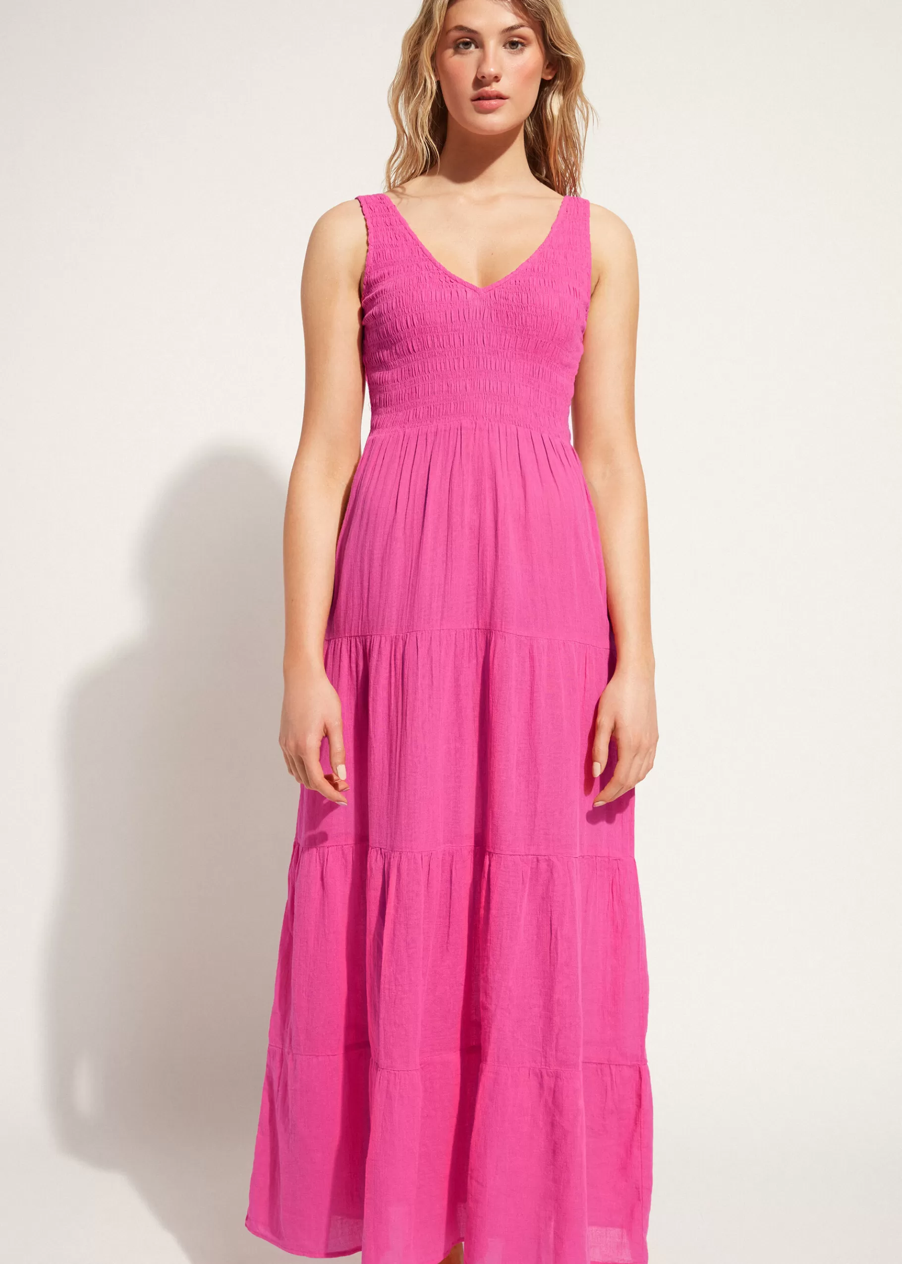 New Long Dress With Flounced Skirt Women Beachwear