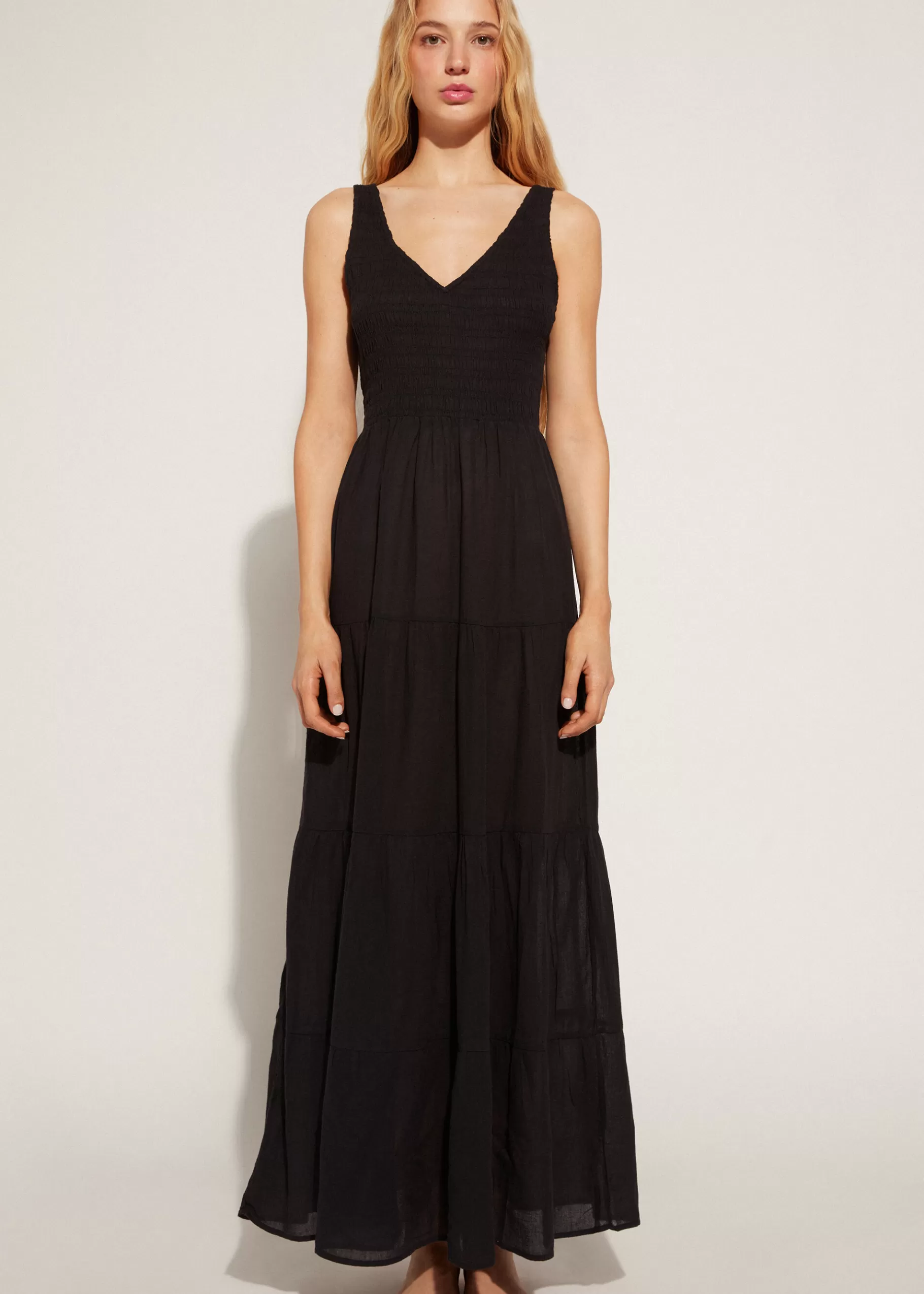 Flash Sale Long Dress With Flounced Skirt Women Beachwear