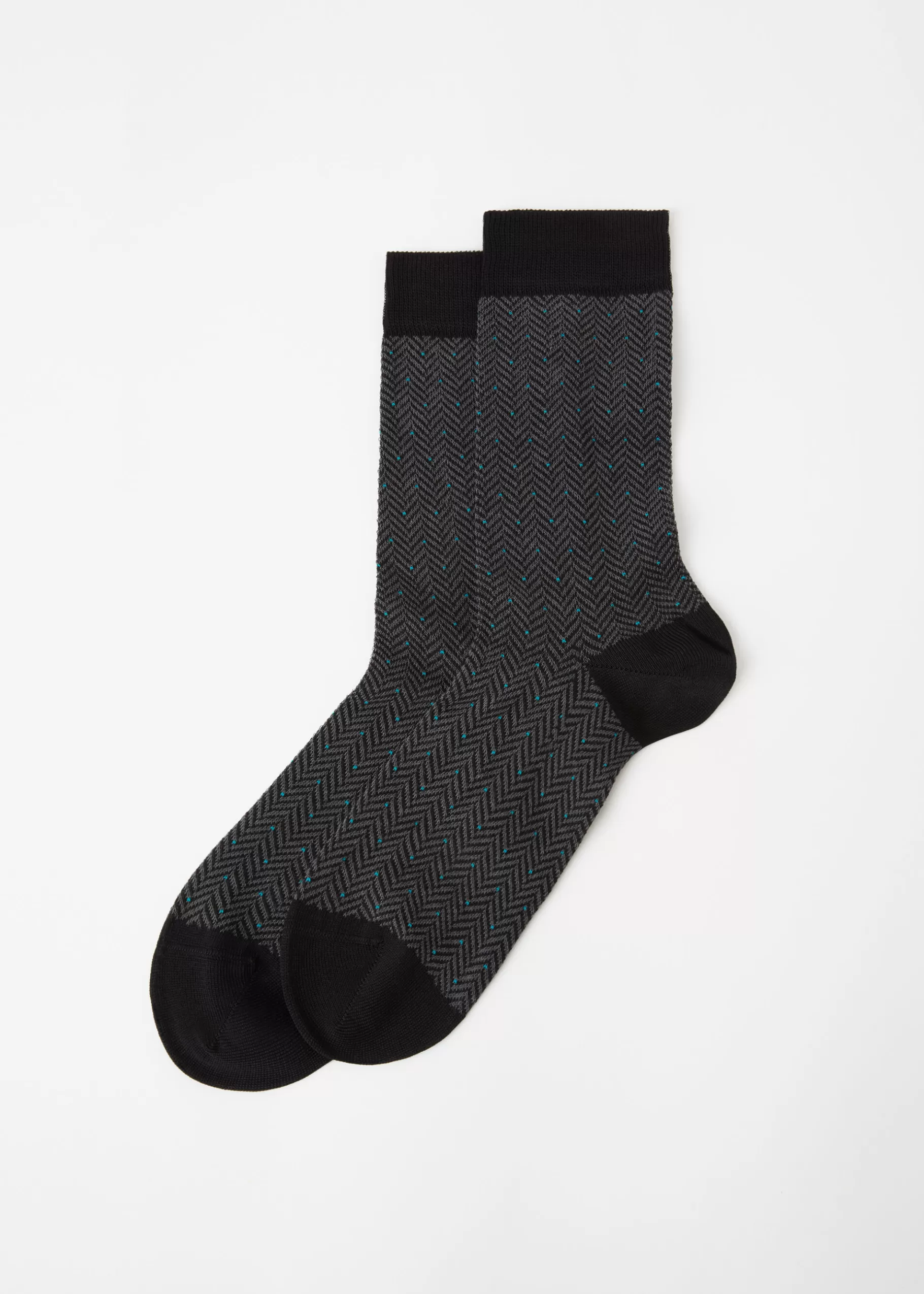 Fashion Men's Geometric Pattern Crew Socks Men Short Socks