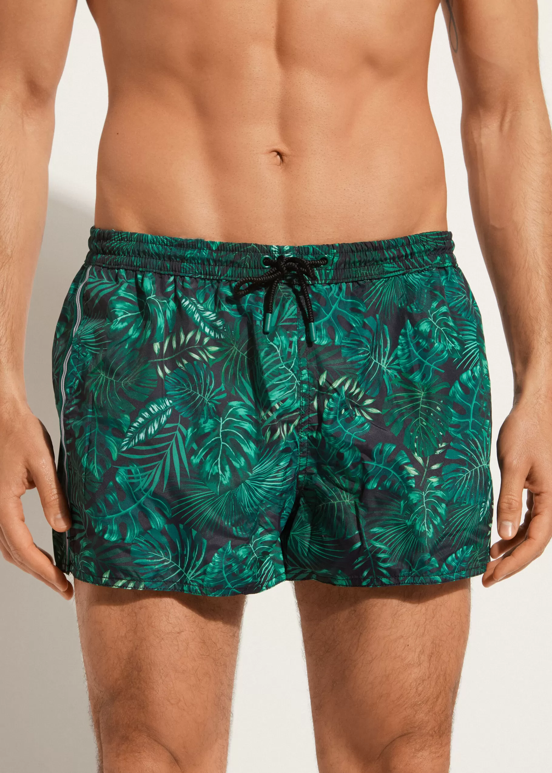 Clearance Men's Ibiza Patterned Boxer Swim Shorts Men Boxer Shorts