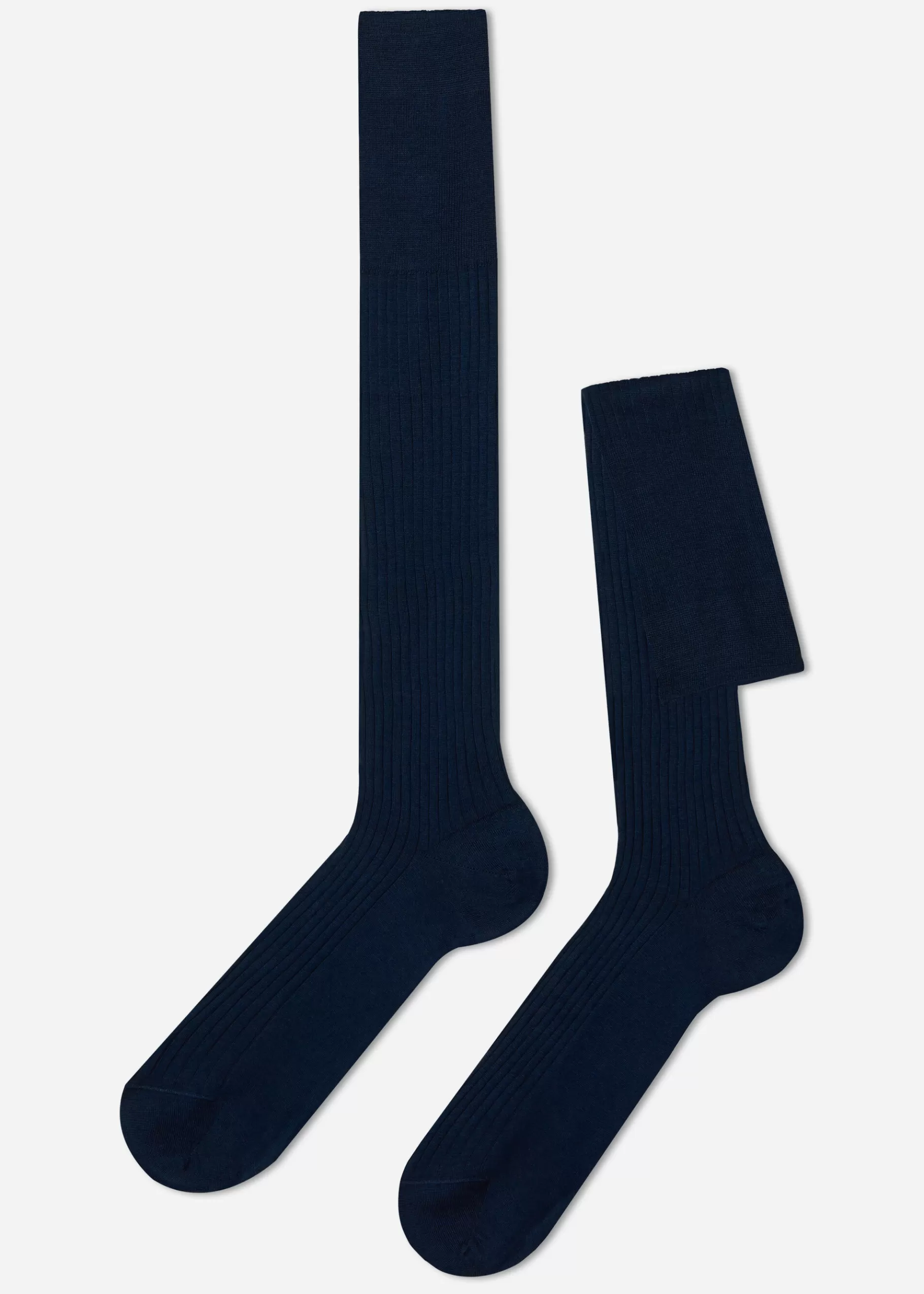 Sale Men's Long Ribbed Lisle Thread Socks Men Long Socks
