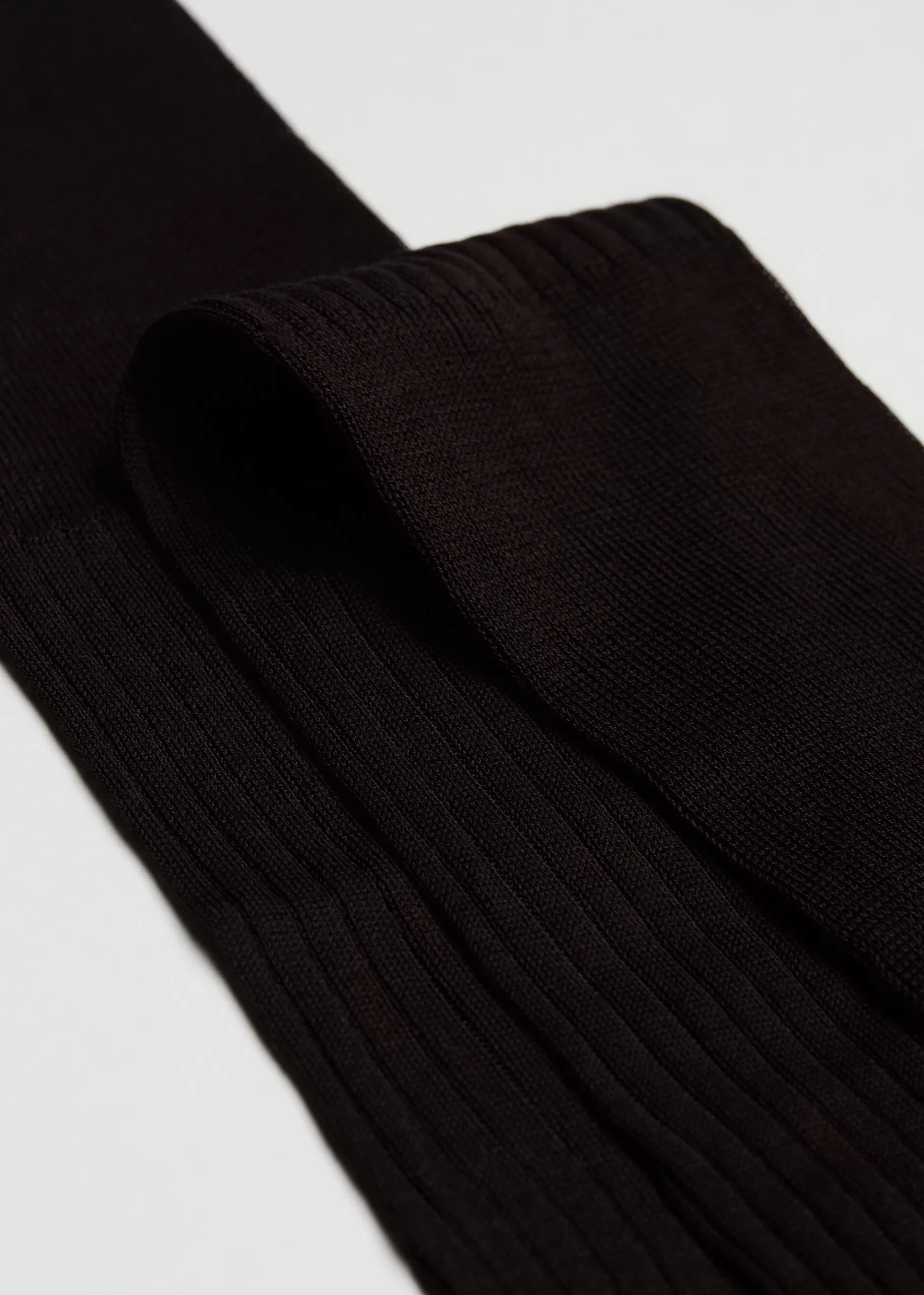 New Men's Long Ribbed Lisle Thread Socks Men Long Socks