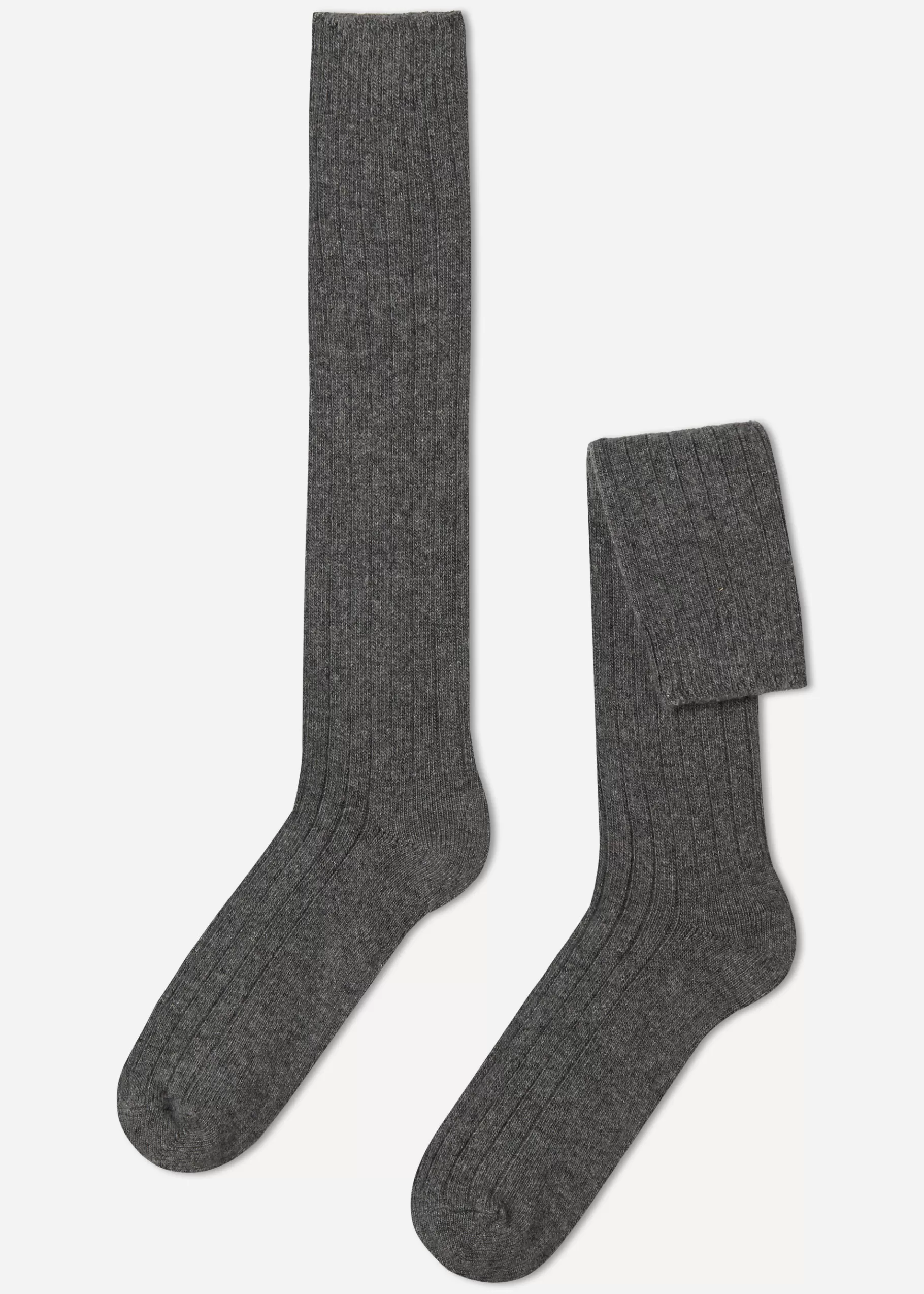 Online Men's Long Ribbed Socks With Wool And Cashmere Men Long Socks
