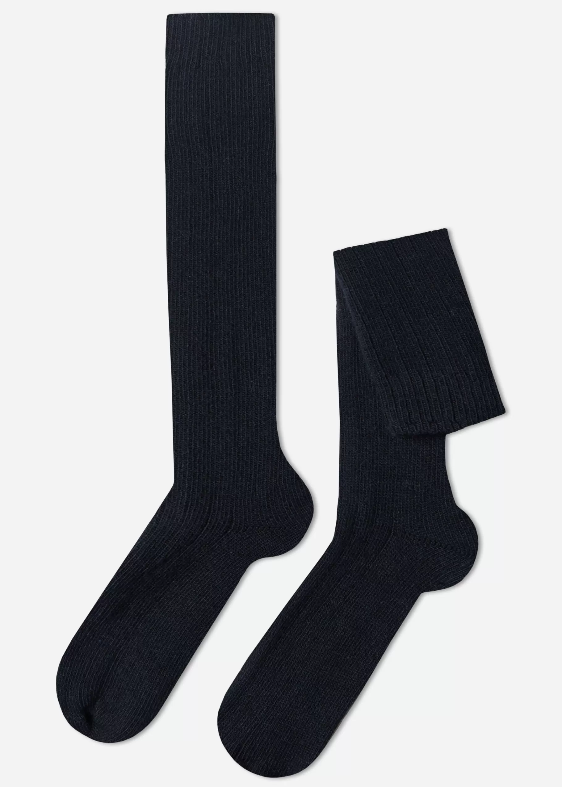 Shop Men's Long Ribbed Socks With Wool And Cashmere Men Long Socks