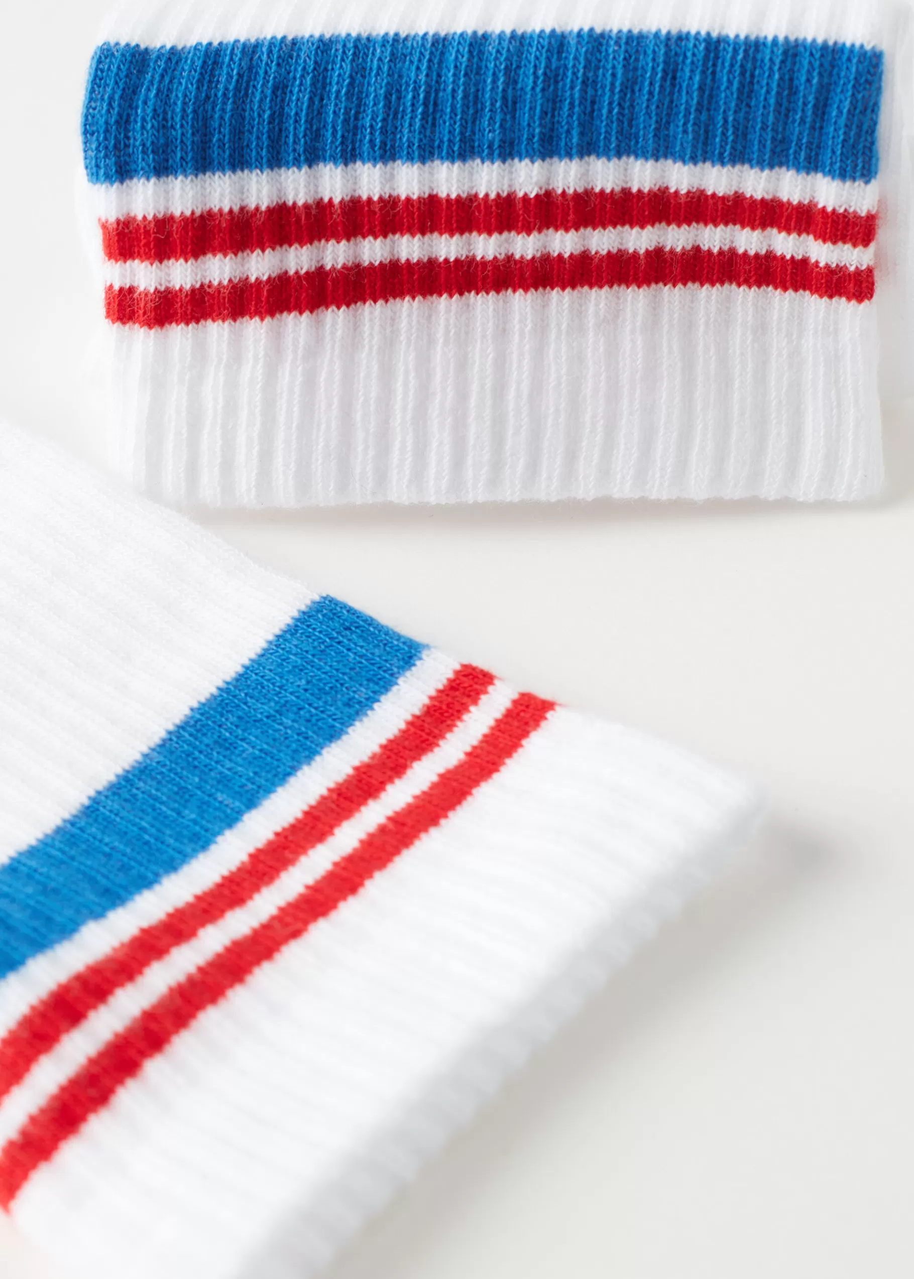Cheap Men's Stripe Motif Crew Socks Men Short Socks