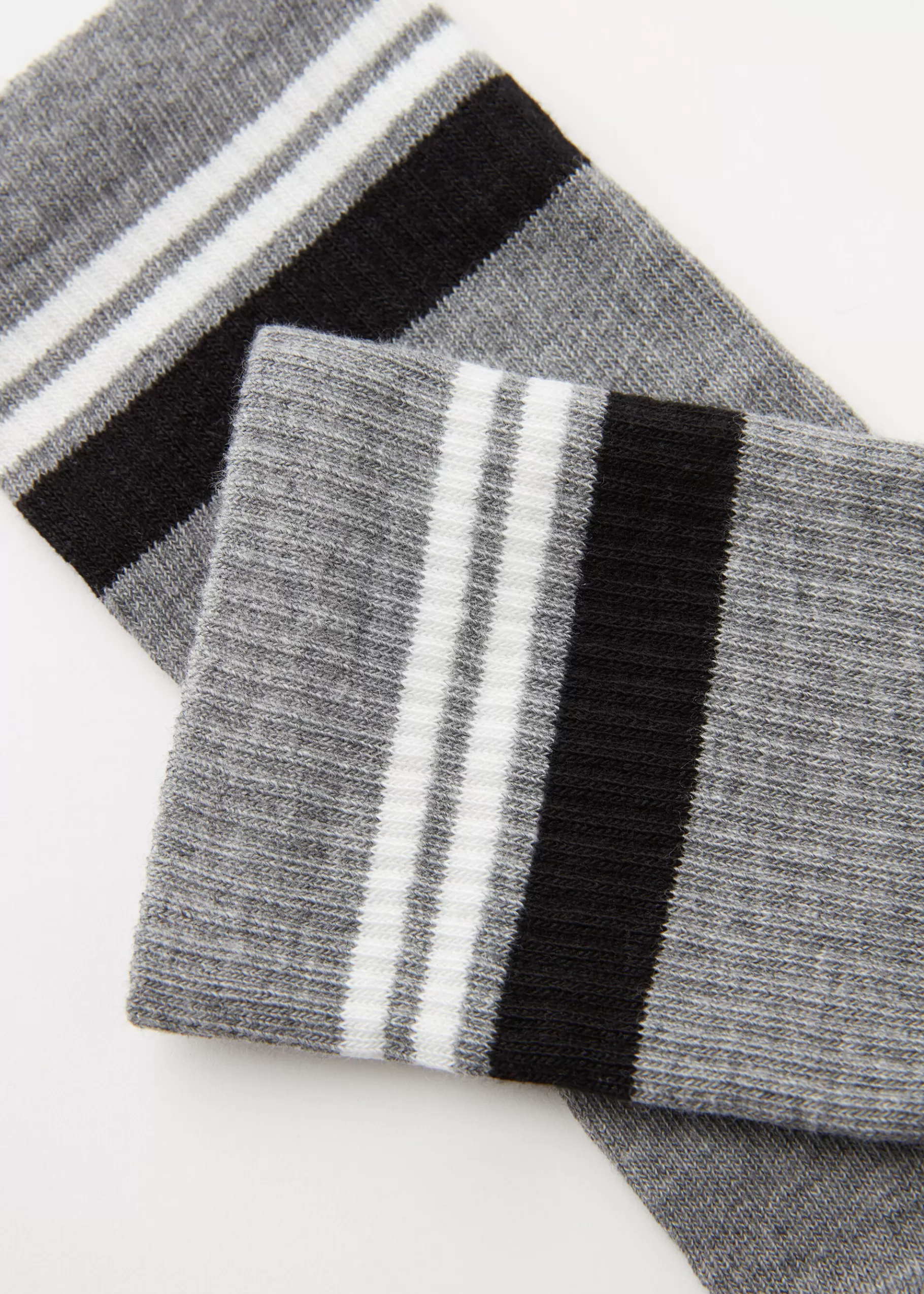 Store Men's Stripe Motif Crew Socks Men Short Socks