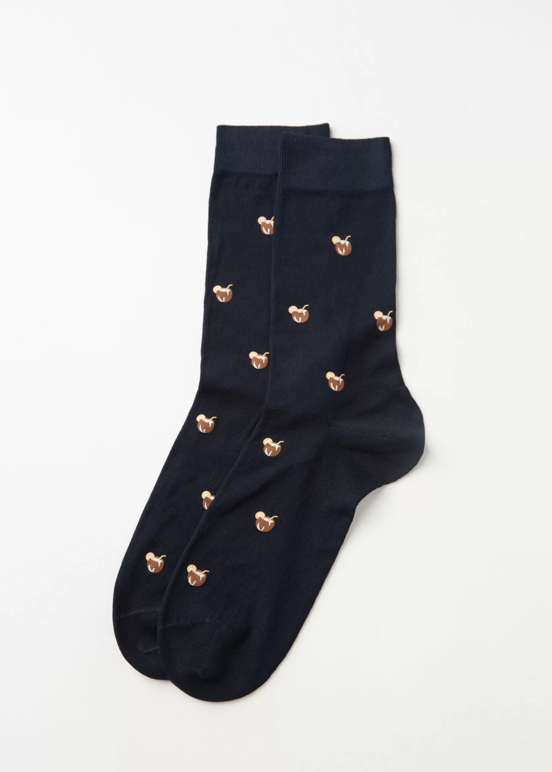Cheap Men's Summer Print Crew Socks Men Short Socks