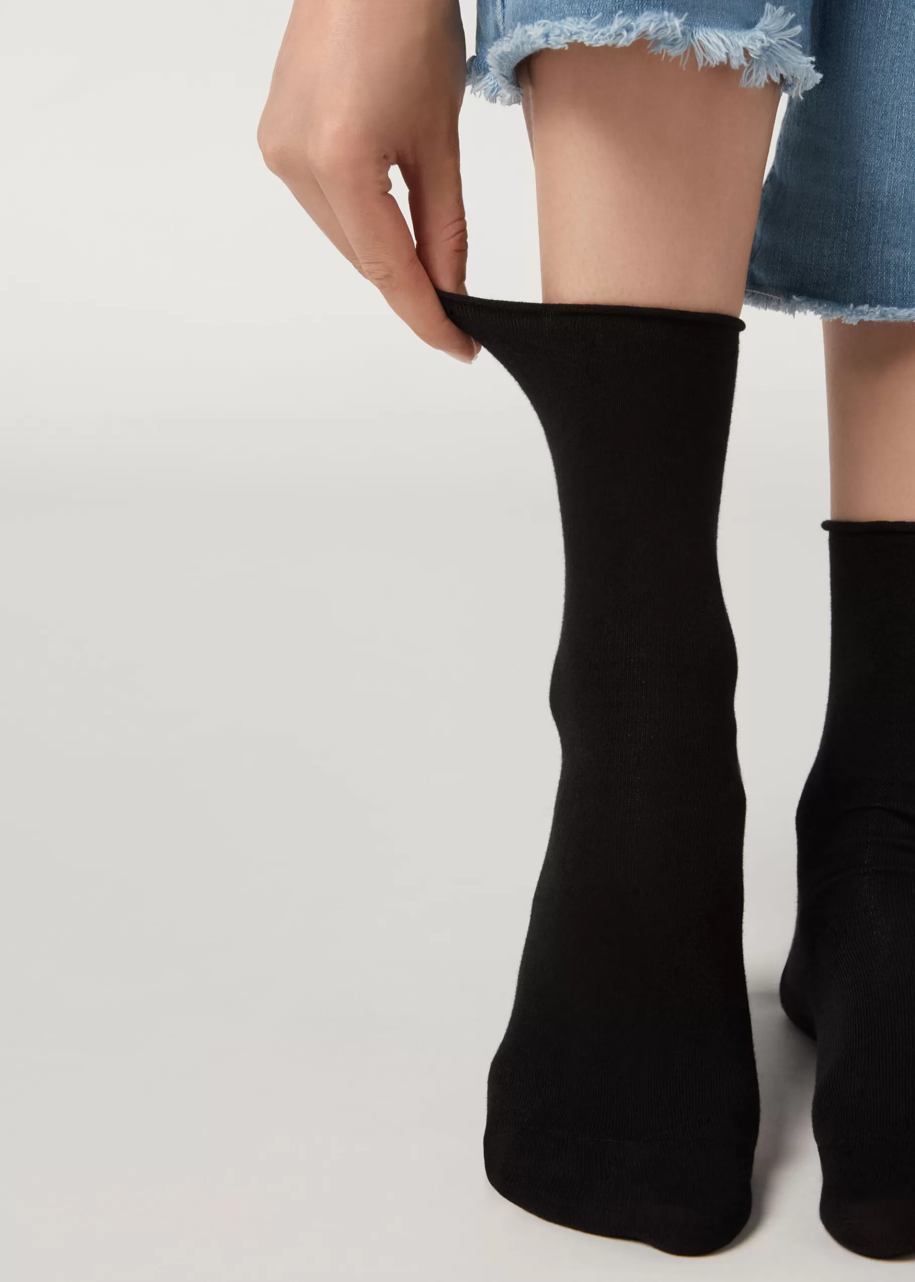 Shop Non-Elastic Cotton Ankle Socks Women Short Socks