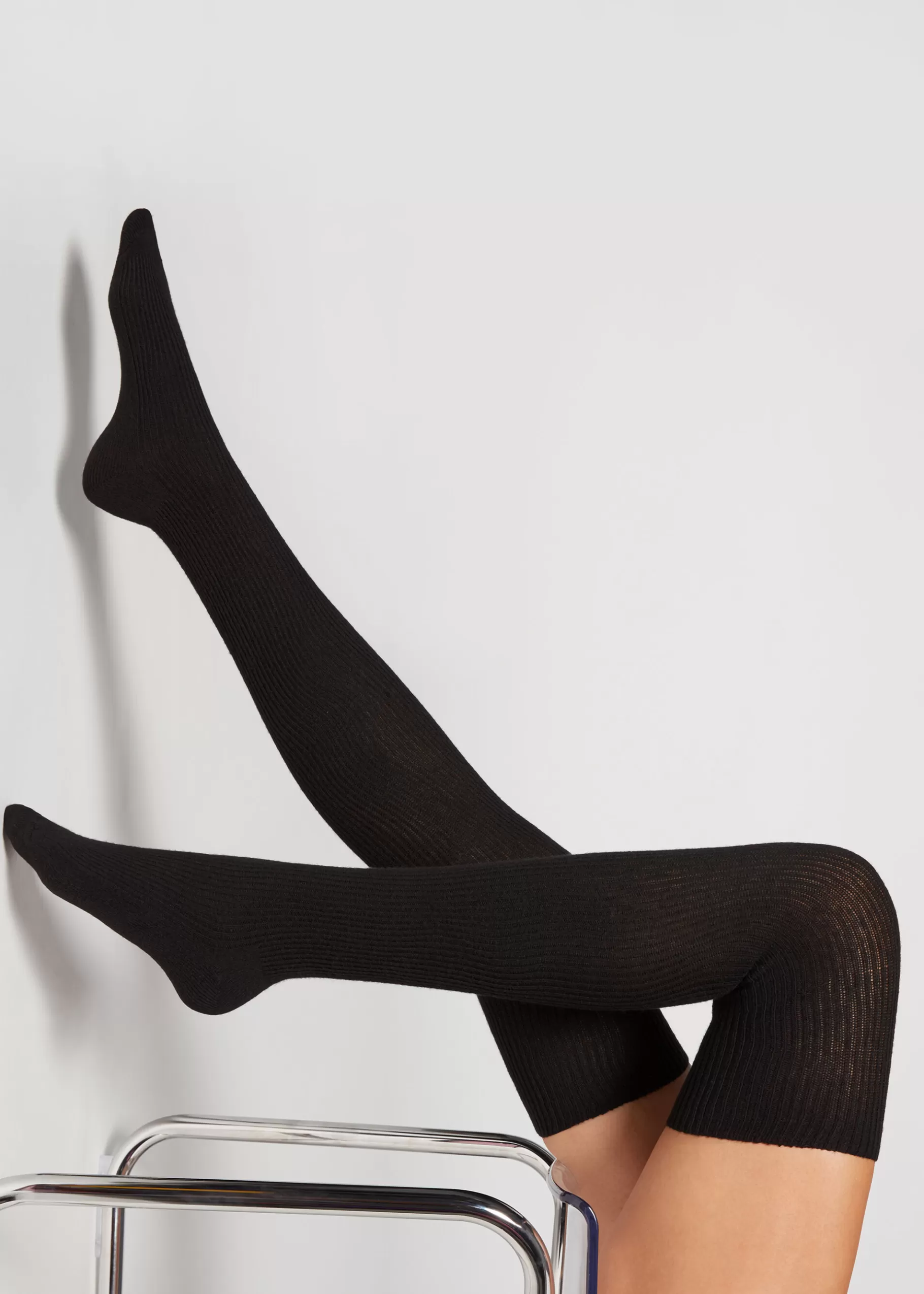 Clearance Openwork Wool Over-The-Knee Socks Women Over-The-Knee Socks
